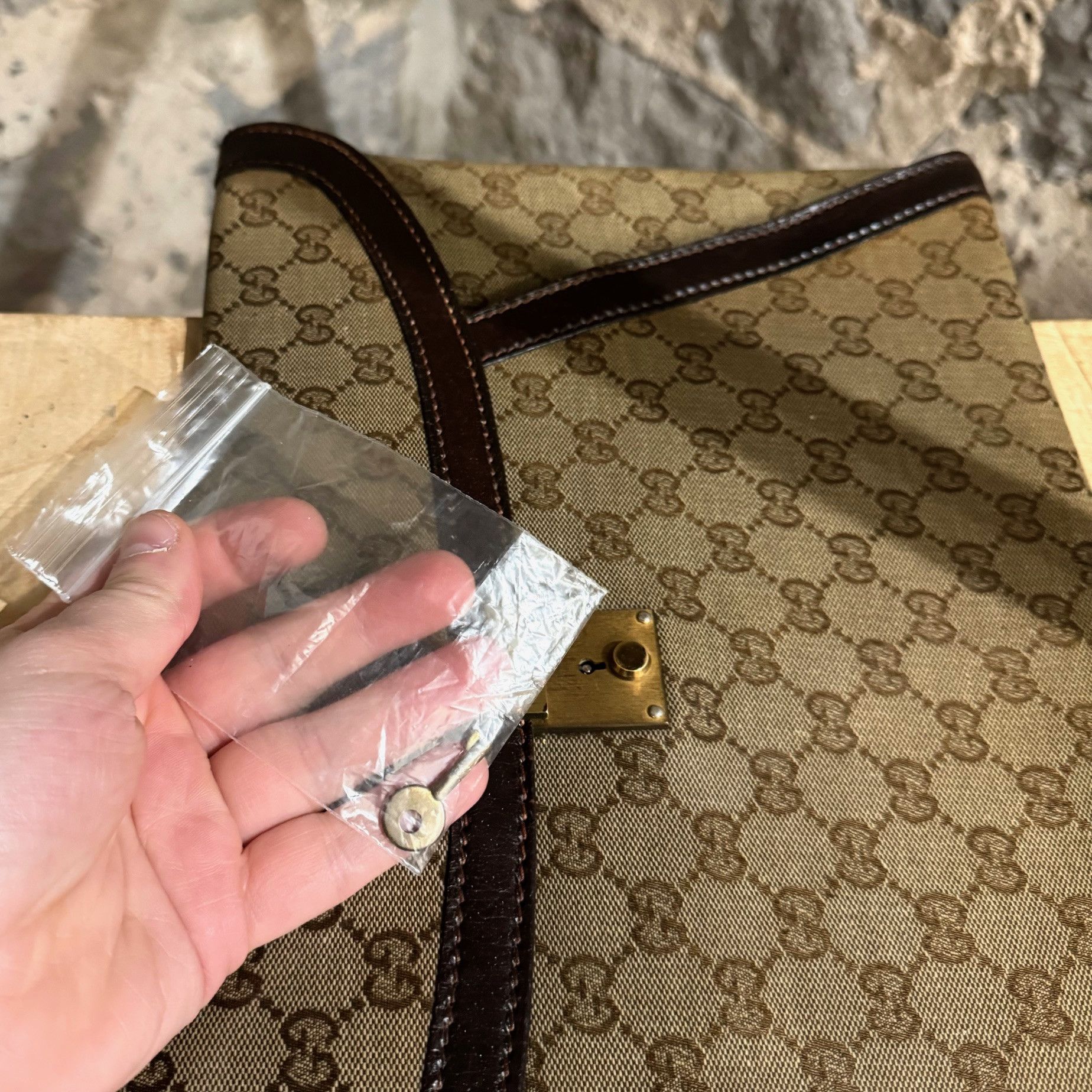 Gucci Gucci Vintage GG Canvas Portfolio Clutch Size ONE SIZE - 6 Thumbnail