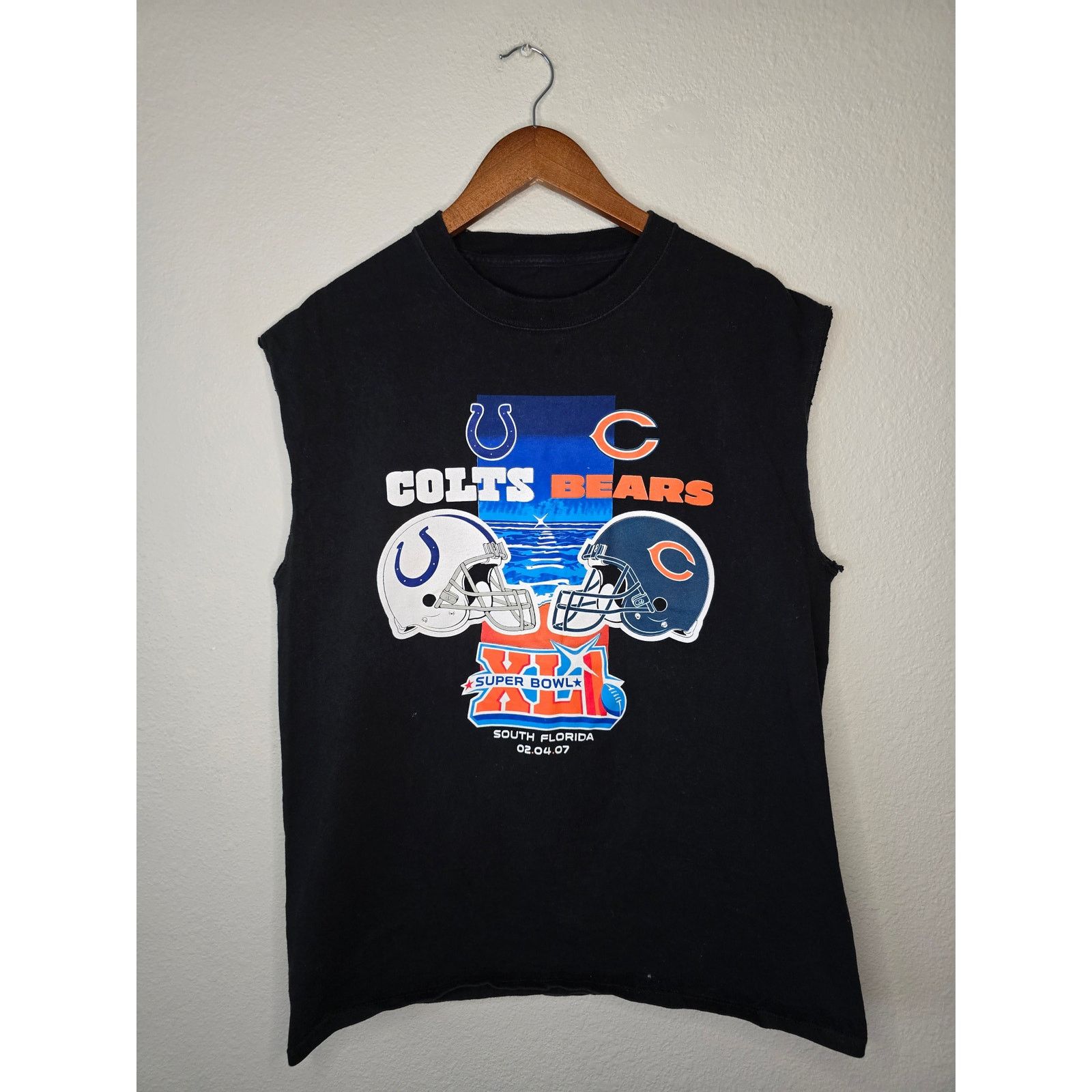 NFL Superbowl Sleeveless Shirt Indianapolis Colts Chicago Bears Size US L / EU 52-54 / 3 - 1 Thumbnail