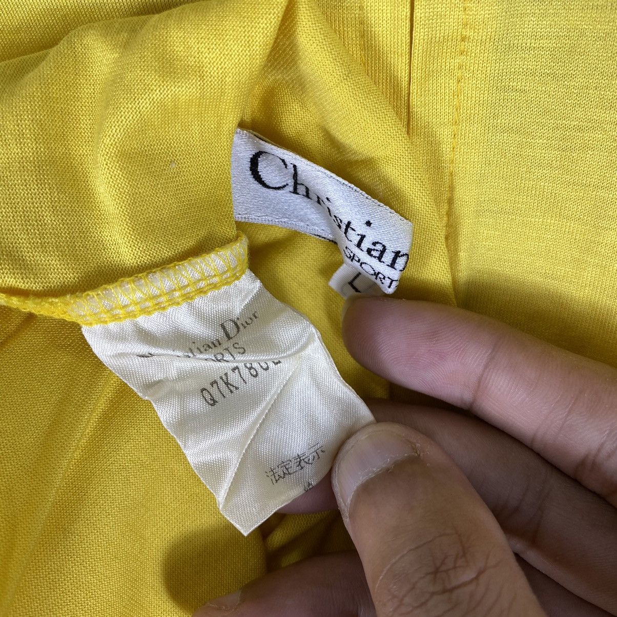 Christian Dior Monsieur × Vintage VINTAGE 80's CD SPORTS BACK ZIPPER LS POLO TEE Size M / US 6-8 / IT 42-44 - 8 Thumbnail