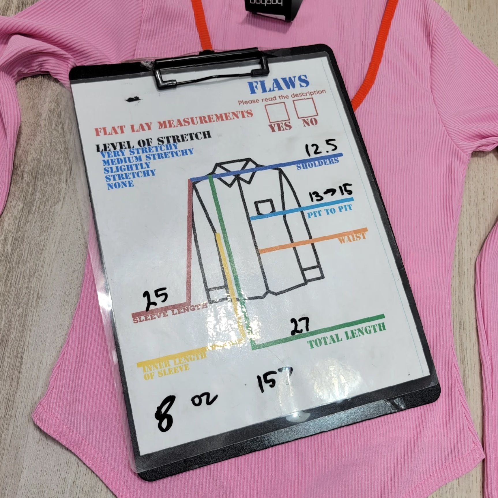 Boohoo Boohoo Bodysuit Pink Flared Sleeve Contrast Trim Ribbed Sz 2 NWT Womens Size XS / US 0-2 / IT 36-38 - 2 Thumbnail