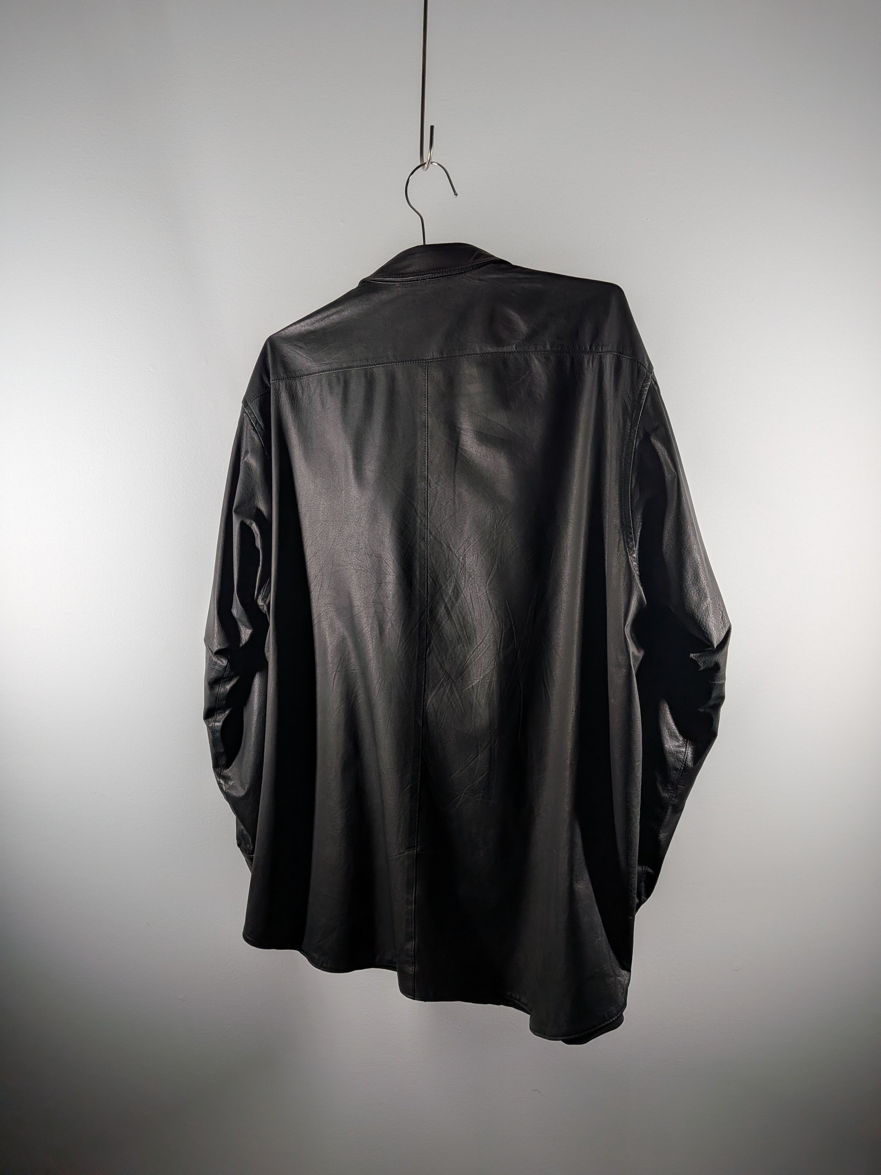 Comoli Comoli Deer Leather Shirt Jacket Black Size US M / EU 48-50 / 2 - 2 Thumbnail