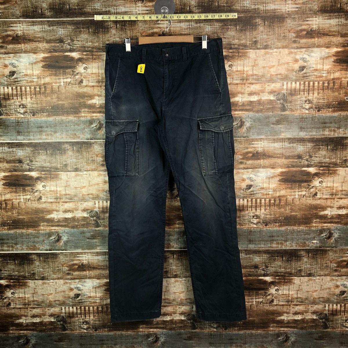GU × Japanese Brand DL GU Dark Blue Cargo Multipocket Pants #C653 Size US 32 / EU 48 - 1 Thumbnail