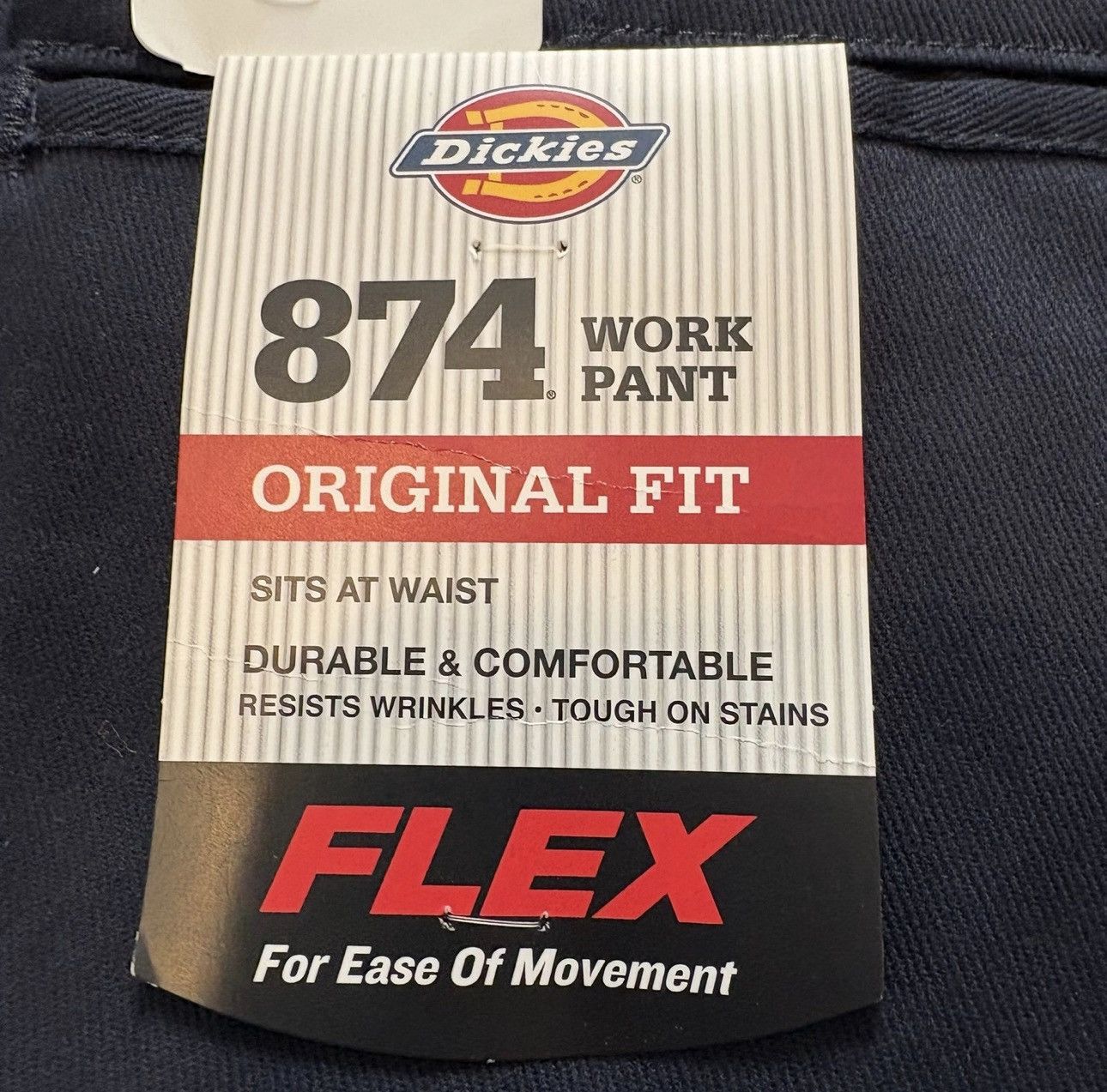 Dickies Dickies Original 874 Work Pants Navy Blue Wear Men 46X30 NWT Size US 44 / EU 60 - 4 Thumbnail