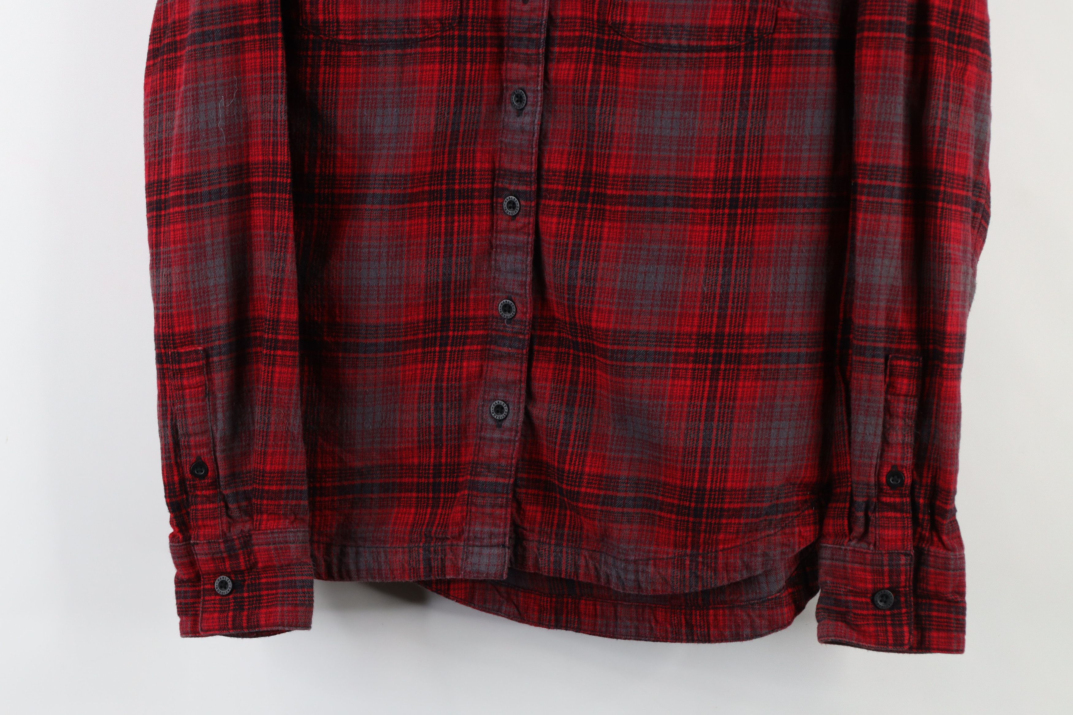 Harley Davidson × Vintage Vintage Harley Davidson Spell Out Flannel Button Shirt Plaid Size S / US 4 / IT 40 - 3 Thumbnail