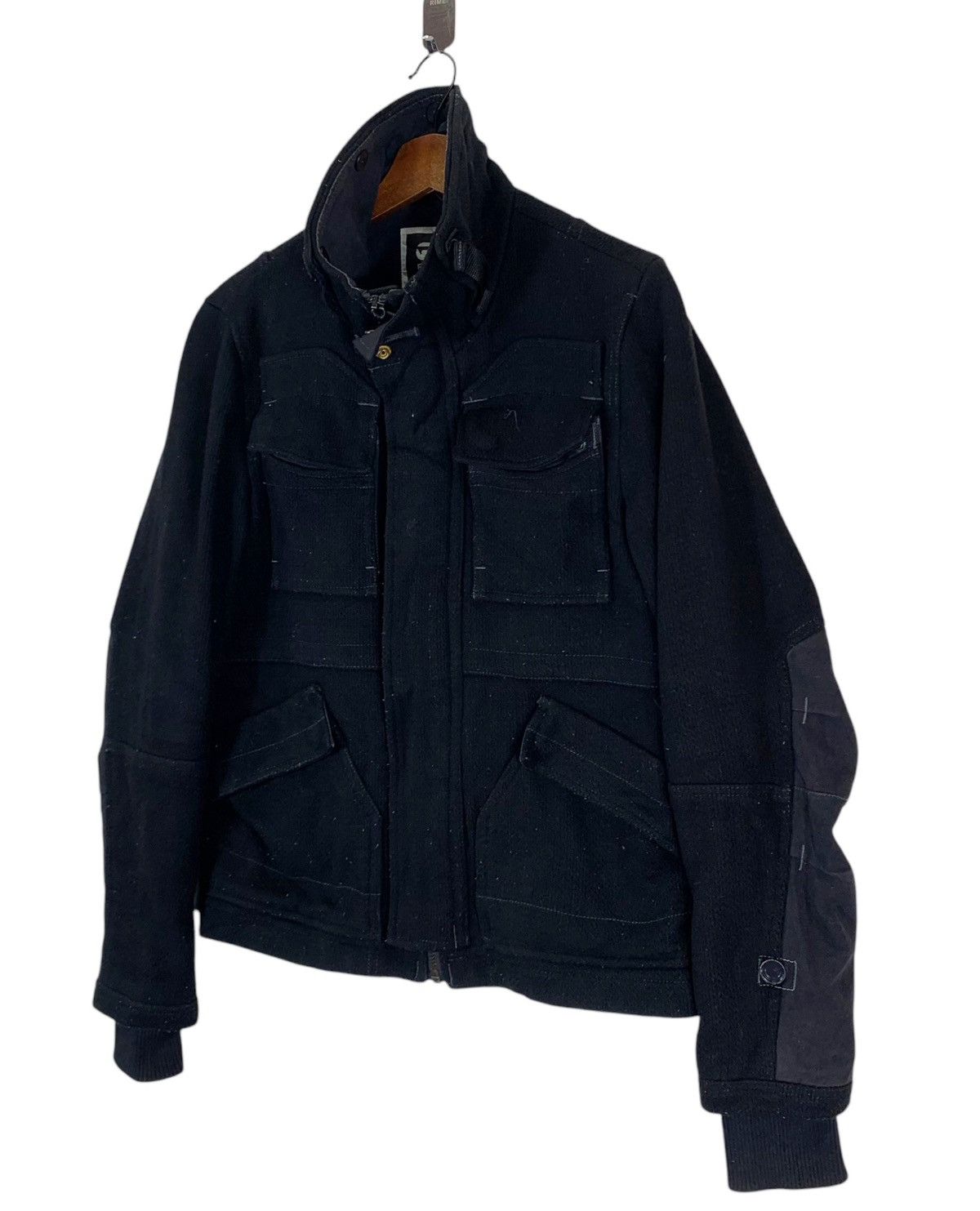 G-Star VINTAGE G-STAR RAW DENIM BLACK BOMBER JACKET Size US S / EU 44-46 / 1 - 3 Thumbnail