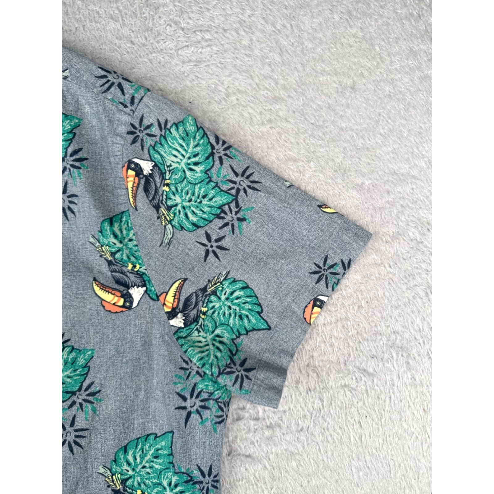 Vintage Urban Pipeline Shirt Men’s XL Blue Green Floral Button-Up Cotton Blend Size US XL / EU 56 / 4 - 2 Thumbnail