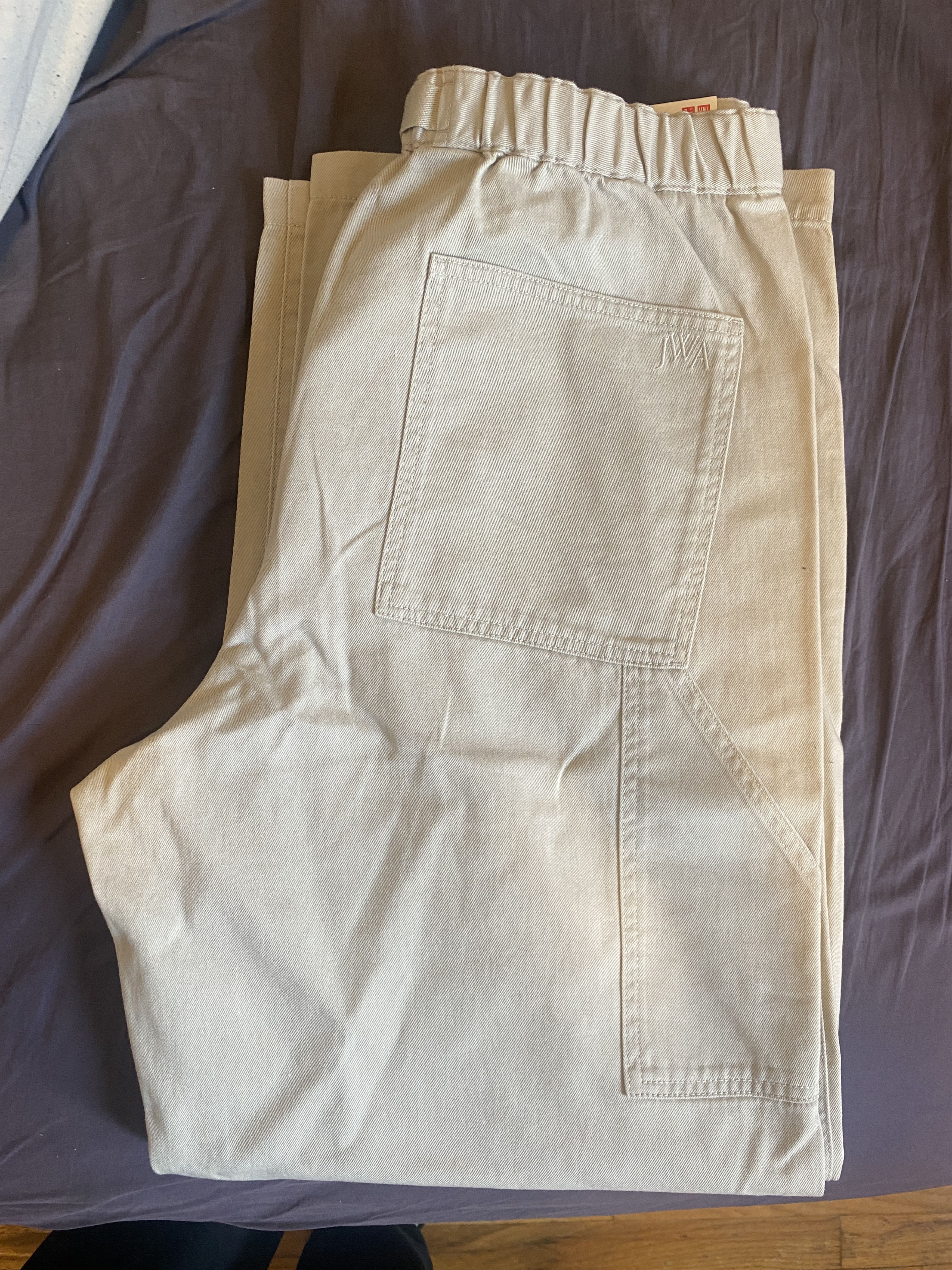 JW Anderson × Uniqlo Fall / Winter 2025 Barrel Pants / Natural / Large Size 30" / US 8 / IT 44 - 1 Thumbnail
