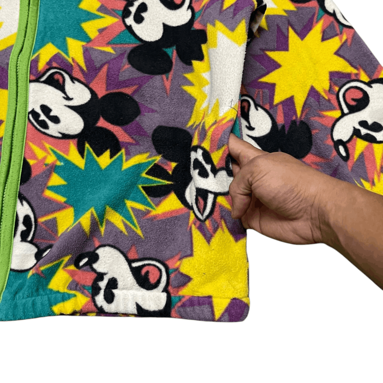 Cartoon Network Vintage Mickey Mouse All Over Print Fleece Zipper Jacket Size US M / EU 48-50 / 2 - 4 Thumbnail