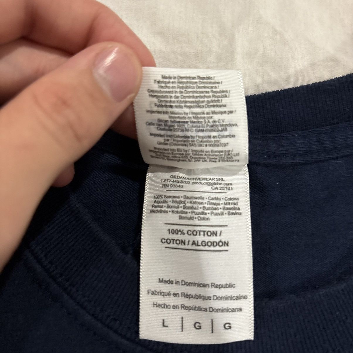 Gildan MSRA Car Tee Navy Size L Size US L / EU 52-54 / 3 - 6 Thumbnail