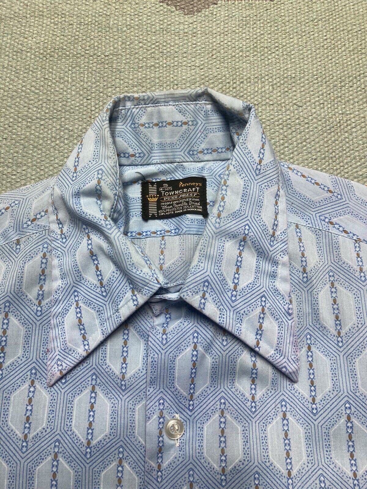 Vintage VTG 60s button shirt Penney’s Towncraft rockabilly small Size US S / EU 44-46 / 1 - 3 Thumbnail