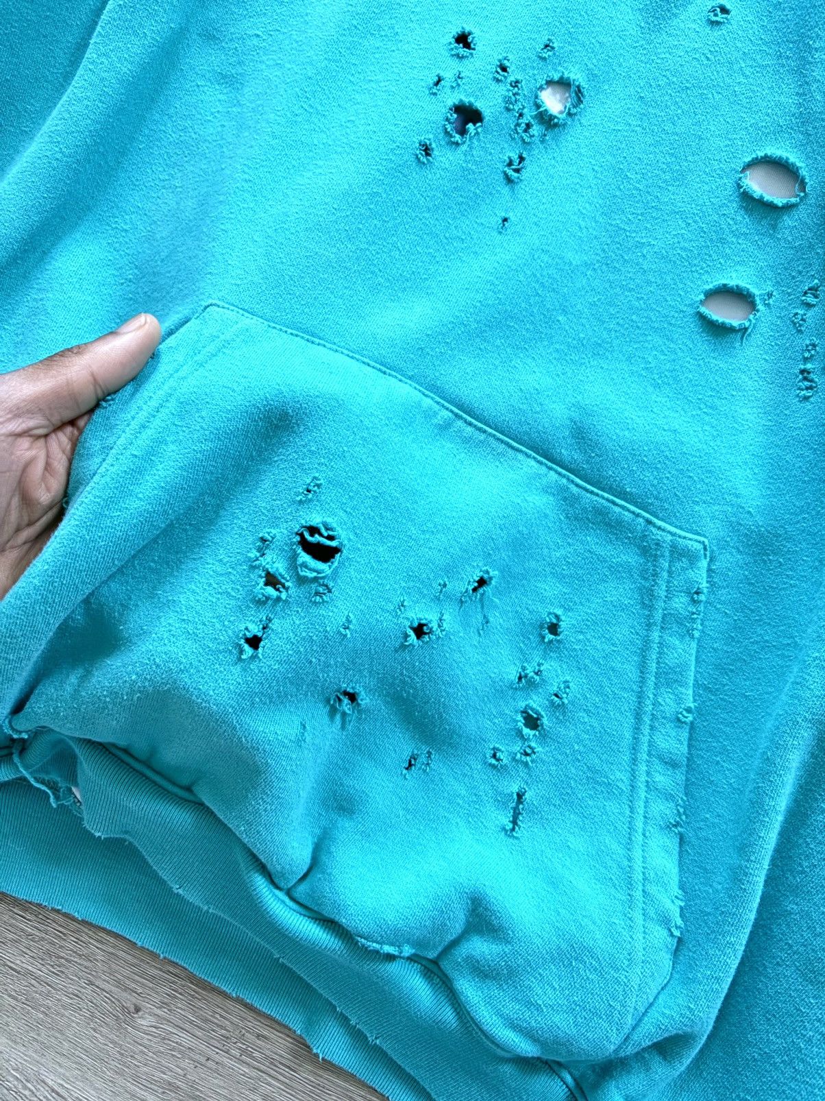 Balenciaga Balenciaga Destroyed Hoodie Size US XS / EU 42 / 0 - 4 Thumbnail
