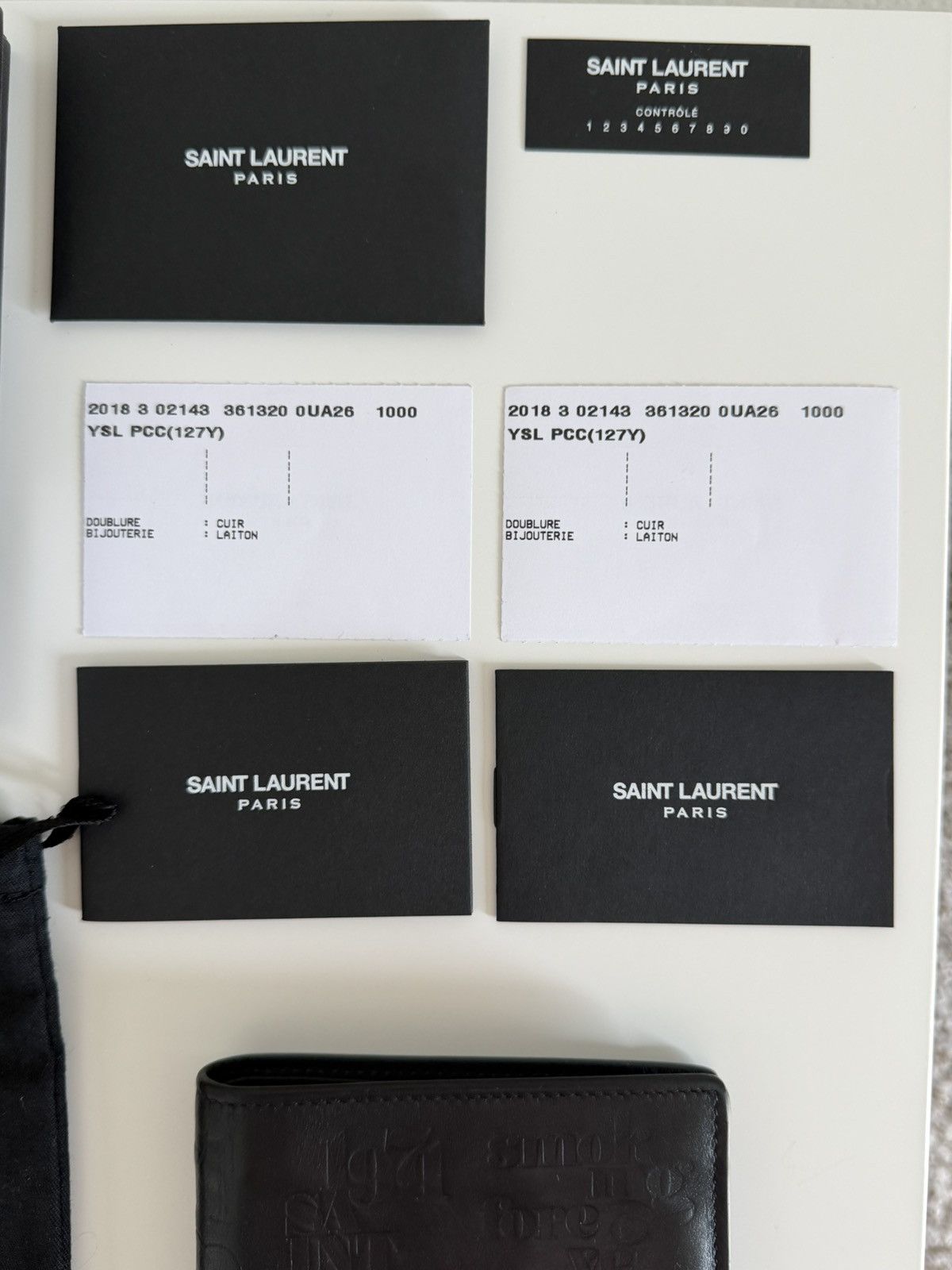 Yves Saint Laurent YSL Wallet Yves Saint Laurent “Smoking Forever” Rare Wallet Size ONE SIZE - 9 Thumbnail