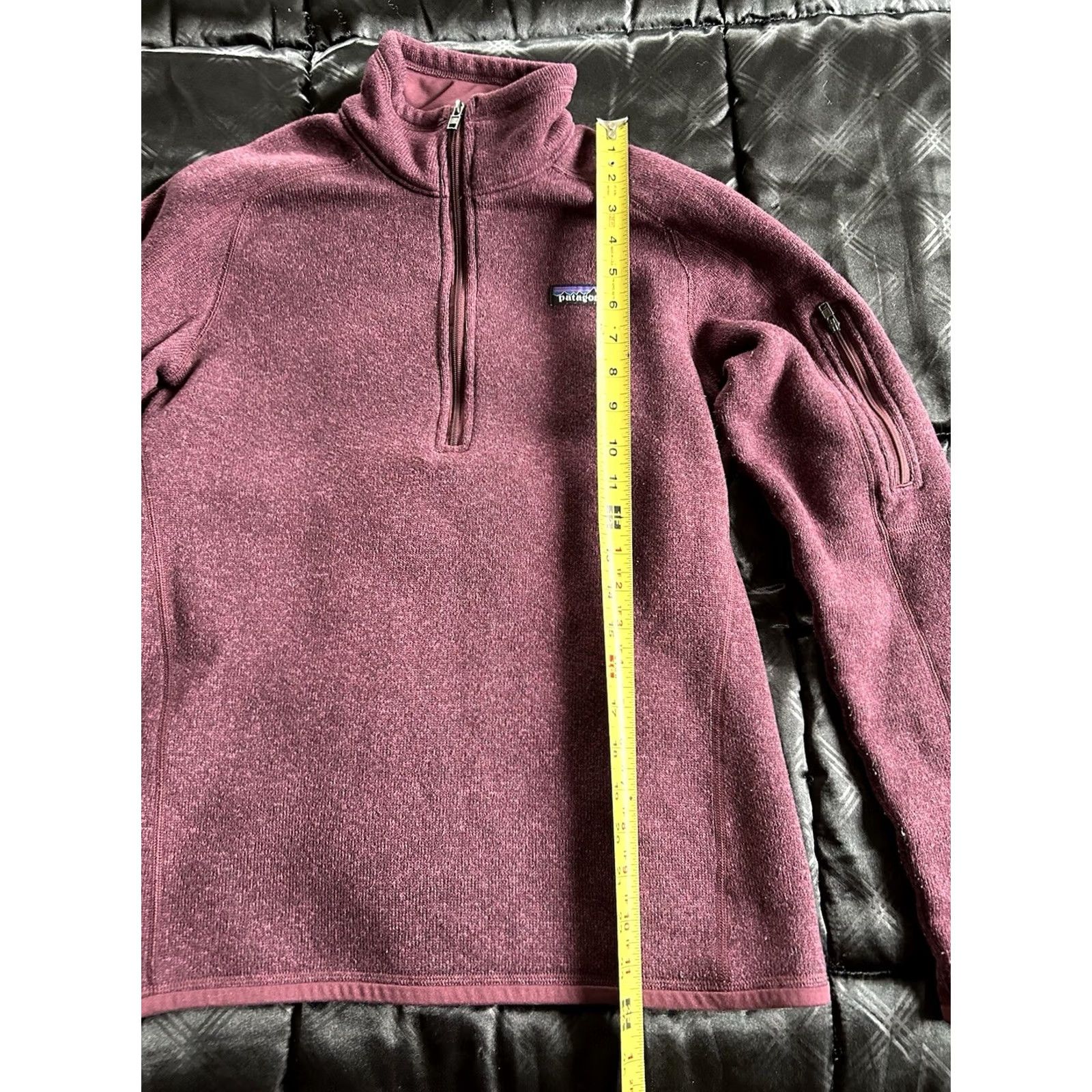 Patagonia Patagonia Better Sweater Womens Medium Red Maroon 1/4 Zip Fleece Pullover Jacket Size M / US 6-8 / IT 42-44 - 4 Thumbnail