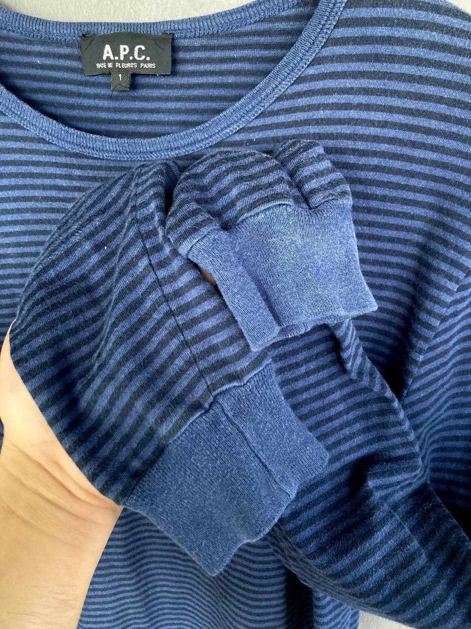 A.P.C. A.P.C. Striped Sweatshirt Size US S / EU 44-46 / 1 - 5 Thumbnail