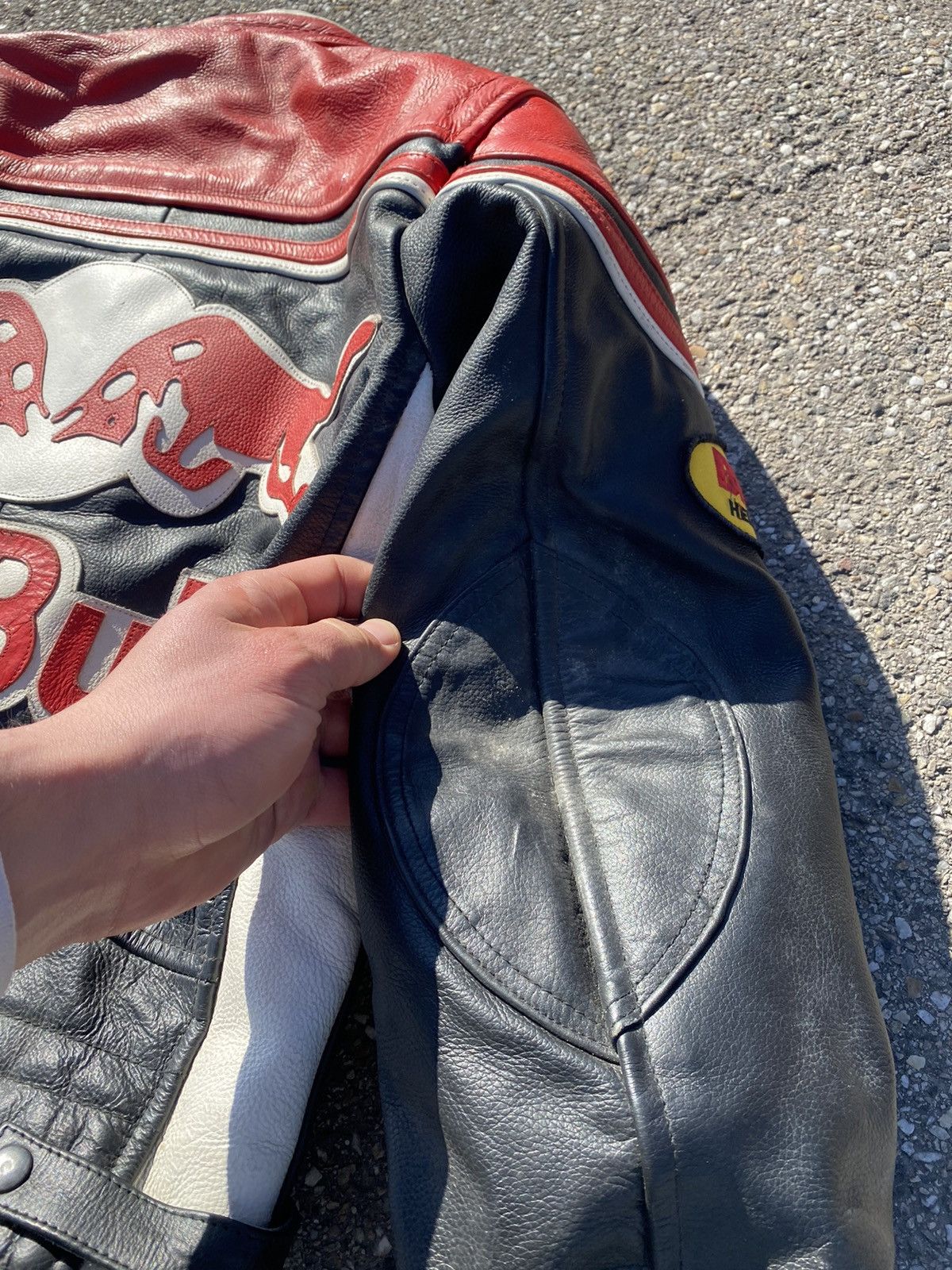 Red Bull × Vintage Vintage Red Bill Racing Leather Jacket Size US M / EU 48-50 / 2 - 24 Thumbnail