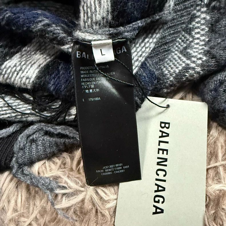 Balenciaga Balenciaga Crown wheat ear destruction sweater Size US L / EU 52-54 / 3 - 4 Thumbnail