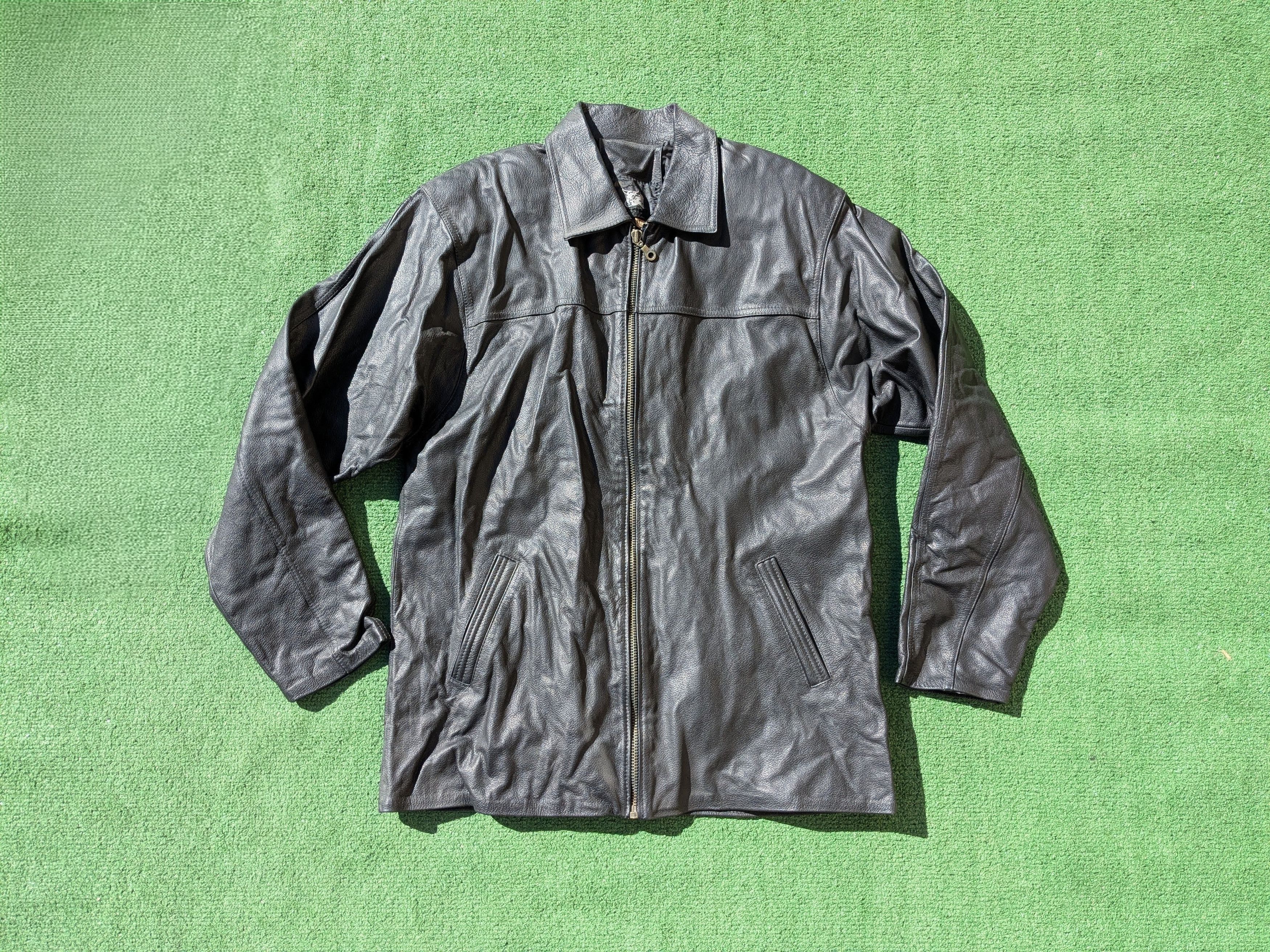 Other Vintage 90's Cuero Legitimo Leather Womens 4XL Jacket Coat Size 4XL / US 24-26 - 7 Thumbnail