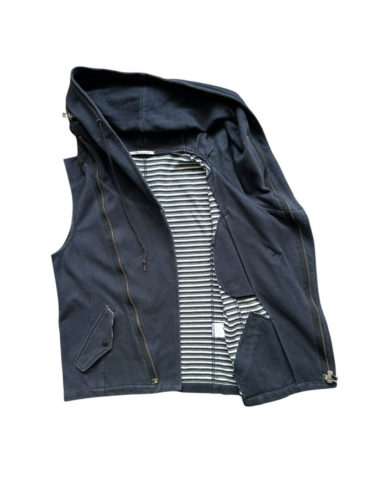 Japanese Brand 00's Blue Tornado sleeveless gimp hoodie Size US S / EU 44-46 / 1 - 5 Thumbnail