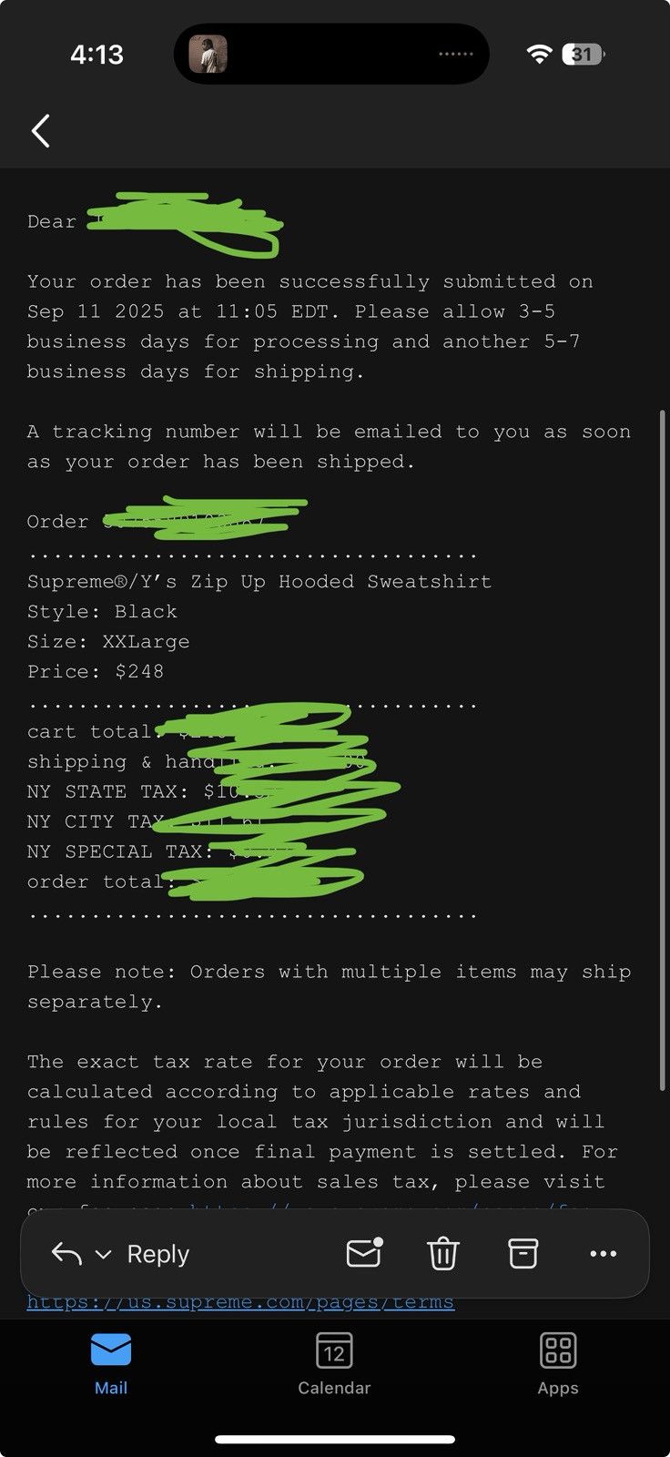 Yohji Yamamoto Surpreme/Y’s Zip Up Hoodie Size US XXL / EU 58 / 5 - 3 Thumbnail