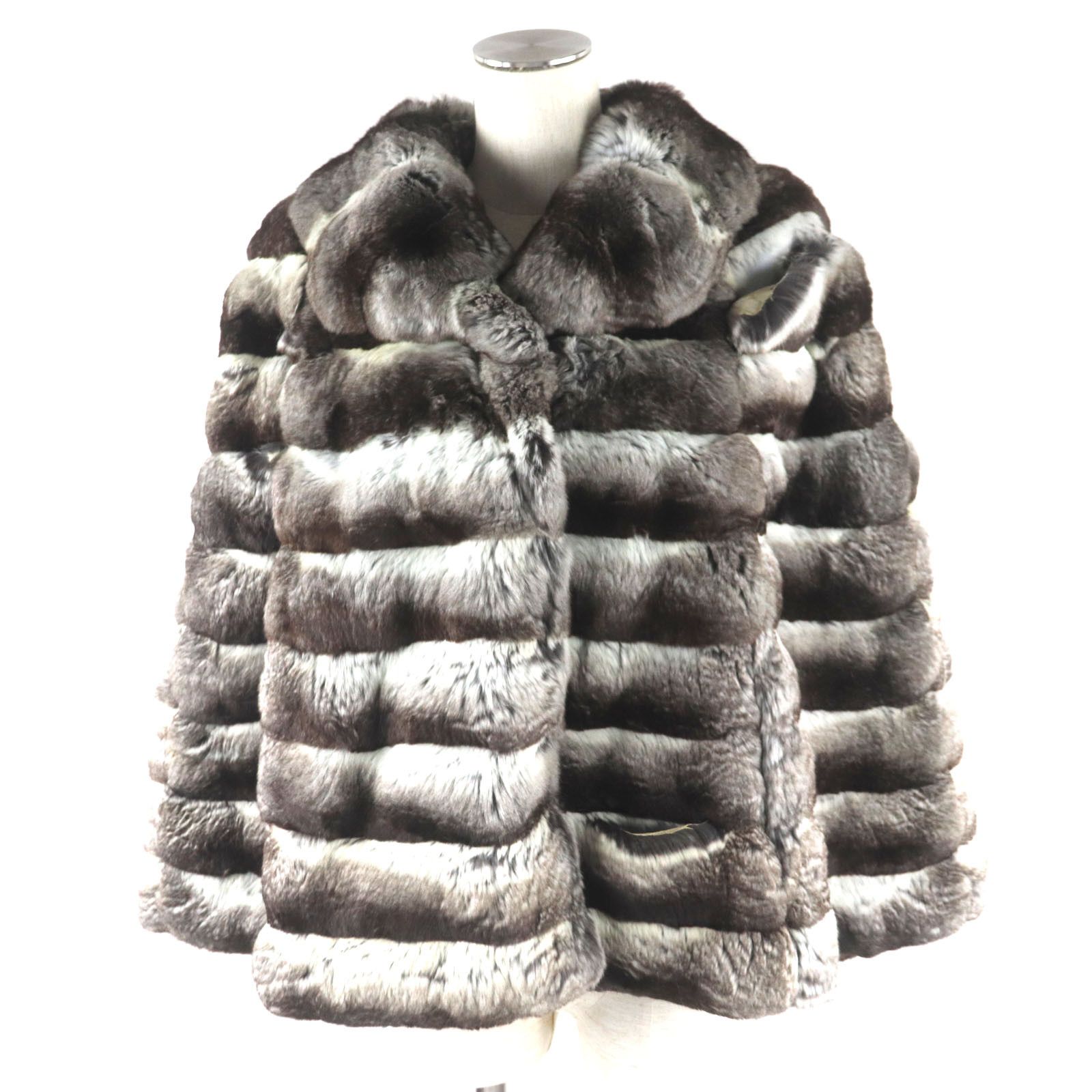 Other Other Chinchilla Genuine Fur Poncho Cape Natural Material Outerwear DUTY FREE for USA Size ONE SIZE - 1 Thumbnail