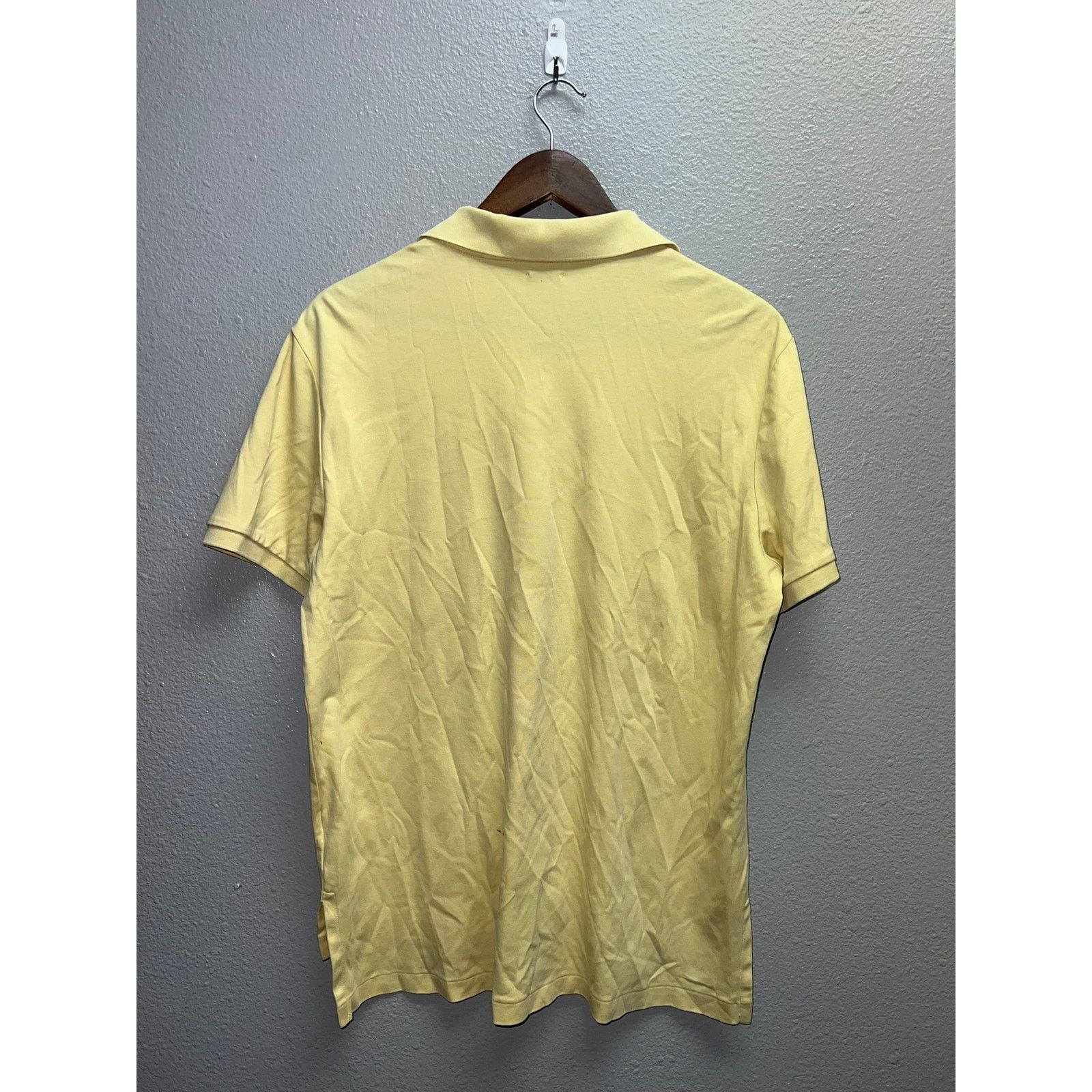 Vintage Polo Ralph Lauren Yellow Polo Shirt Short Sleeve Pony Large Size US L / EU 52-54 / 3 - 5 Thumbnail
