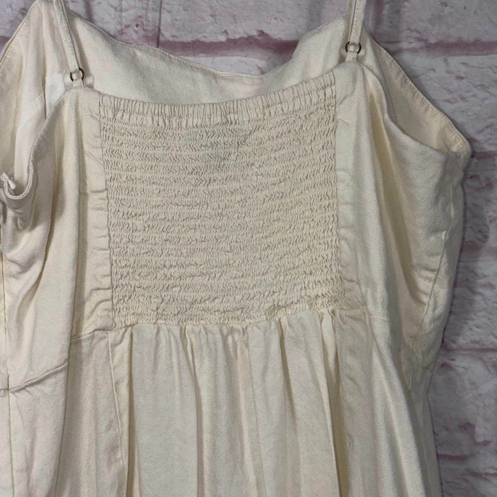 Halston III Halston Women's Linen Blend Spaghetti Strap Dress - Size 12 Size L / US 10 / IT 46 - 7 Thumbnail