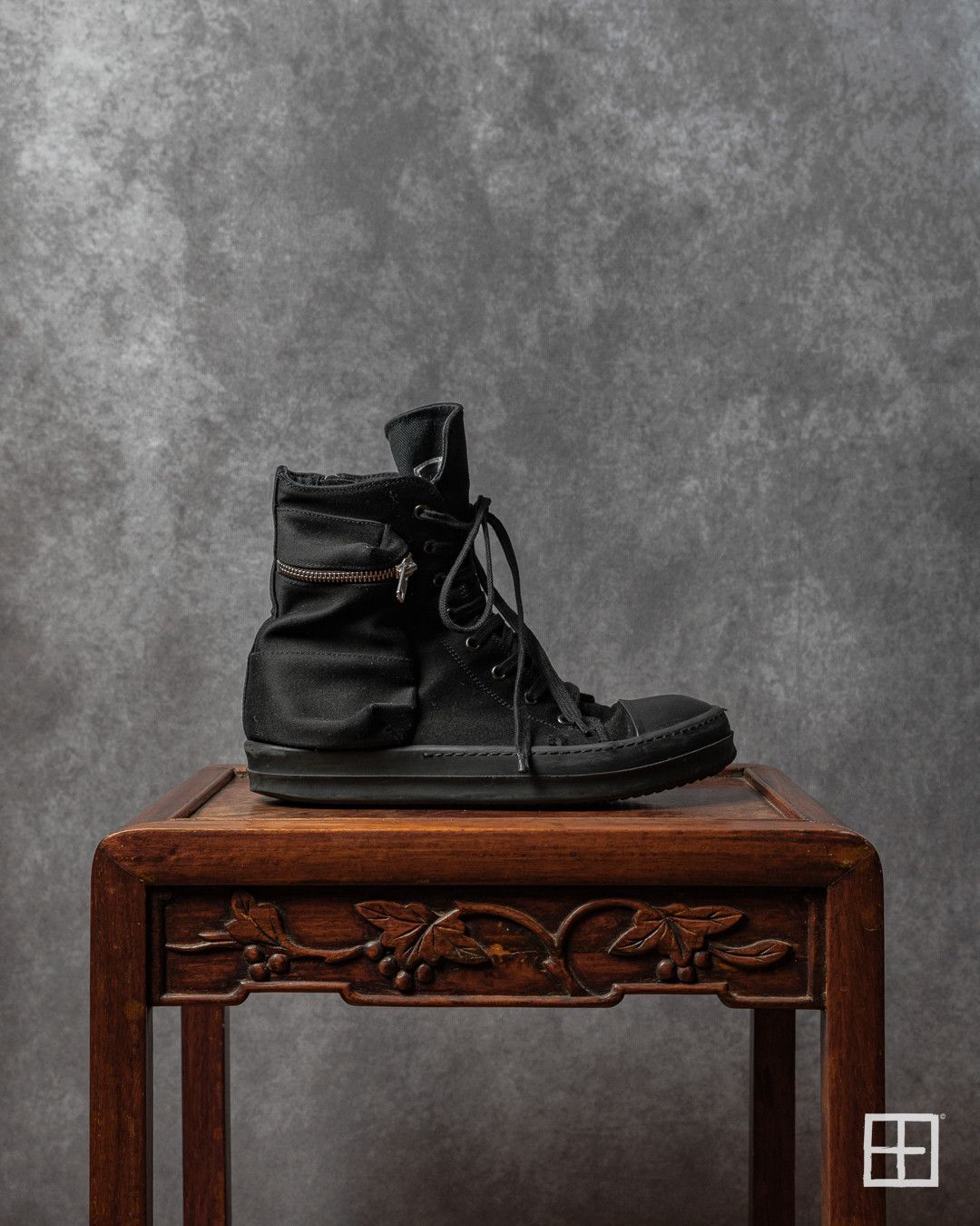 Rick Owens Drkshdw Rick Owens DRKSHDW Cargo Ramones High Top Sneakers 40 Size US 7 / EU 40 - 1 Thumbnail