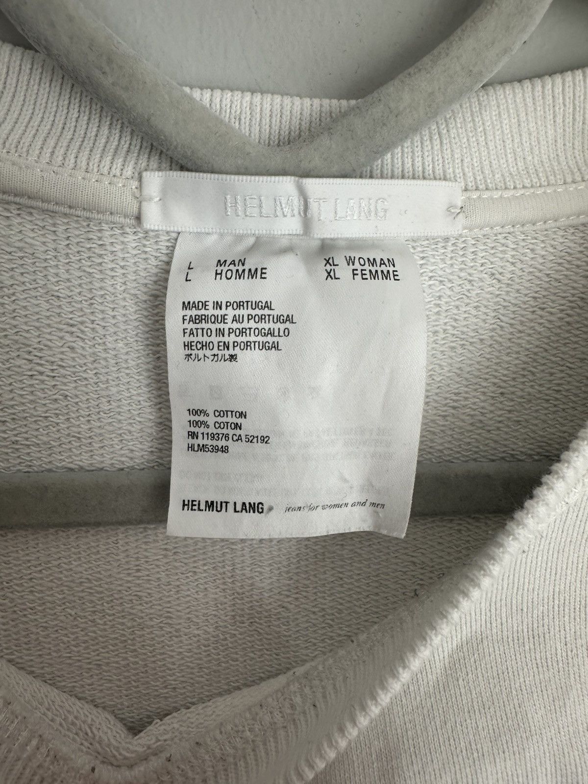 Helmut Lang × Saintwoods Helmut Lang Saintwoods Sweatshirt Size US L / EU 52-54 / 3 - 4 Thumbnail