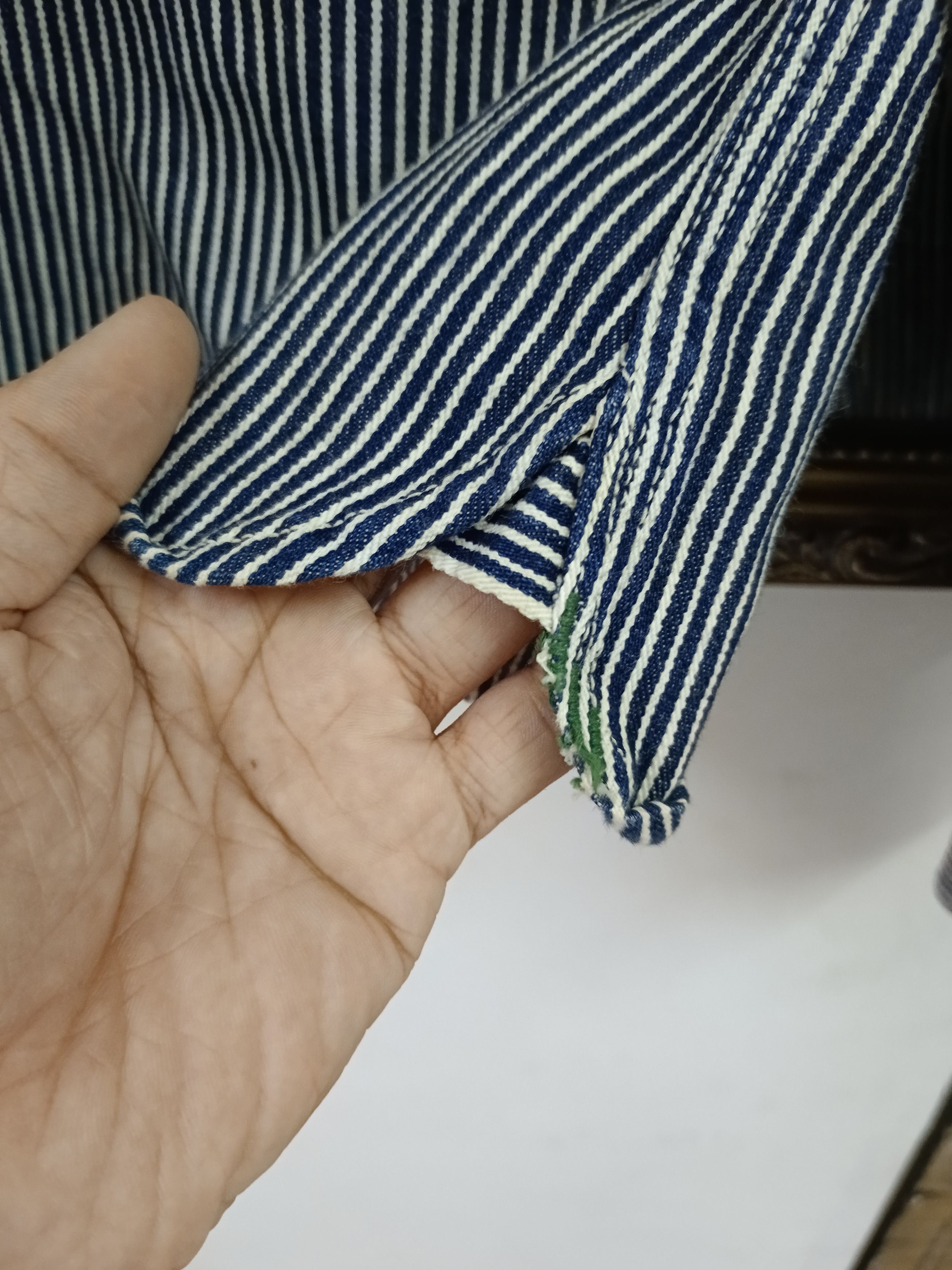 The Flat Head THE FLAT HEAD INDIGO WABASH WORK SHIRT Size US S / EU 44-46 / 1 - 4 Thumbnail