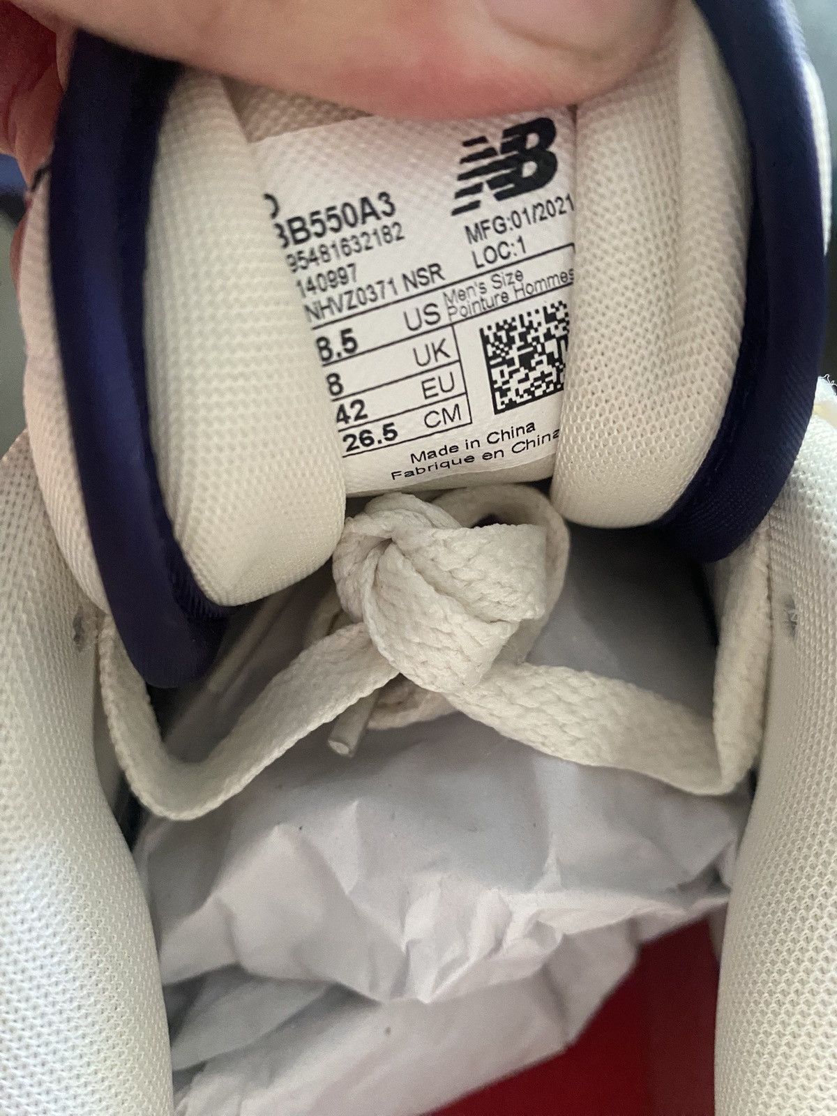 Aime Leon Dore × New Balance New Balance 550 Aime Leon Dore White Navy Red Size US 8.5 / EU 41-42 - 5 Thumbnail