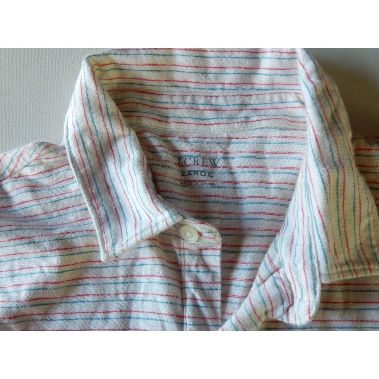 J.Crew VINTAGE J.CREW Men's Polo Shirt Short Sleeve Size L Beige Cotton Casual Size US L / EU 52-54 / 3 - 4 Thumbnail