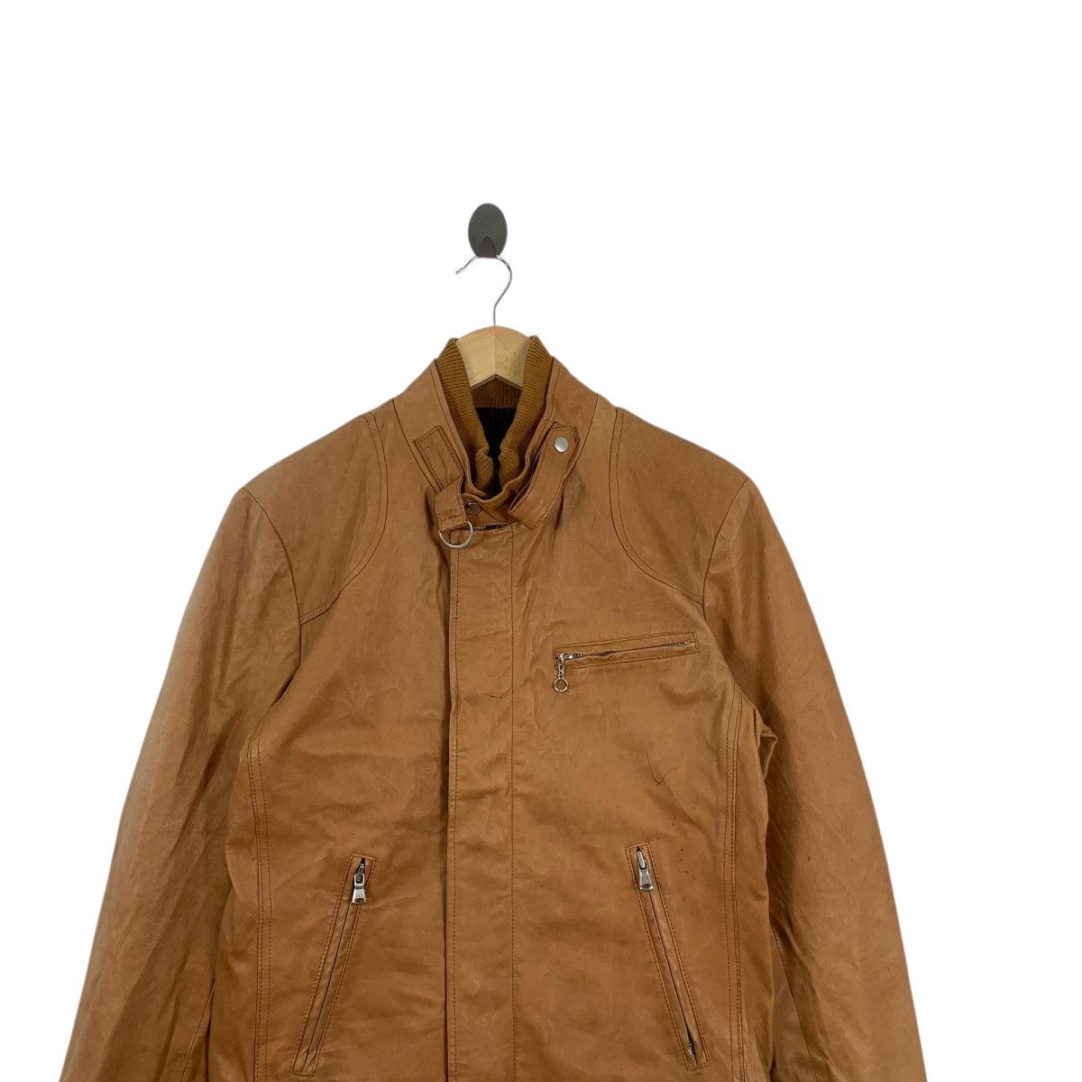 Vintage Vintage YAMAKEN APPAREL Real Leather Motorcycle Jacket Heavy Size US M / EU 48-50 / 2 - 2 Thumbnail