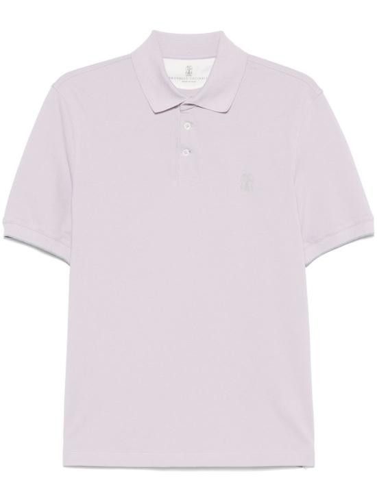 Brunello Cucinelli BRUNELLO CUCINELLI Men Polo Shirts ME8548788 CAD38 Purple Size US XXL / EU 58 / 5 - 1 Thumbnail
