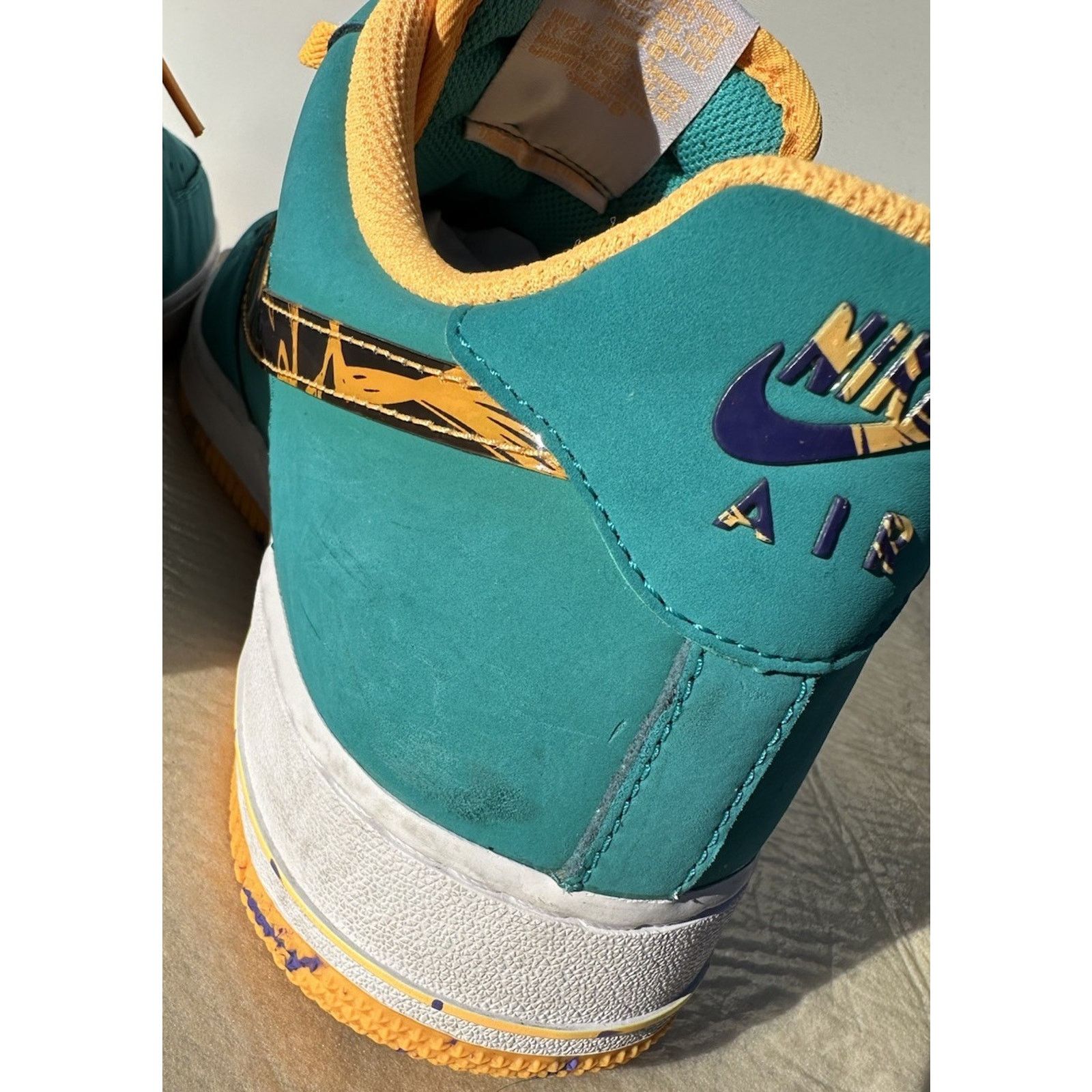 Nike Nike 2013 Air Force 1 Low Marble Swoosh Sneakers Mens10.5 Size US 10.5 / EU 43-44 - 4 Thumbnail