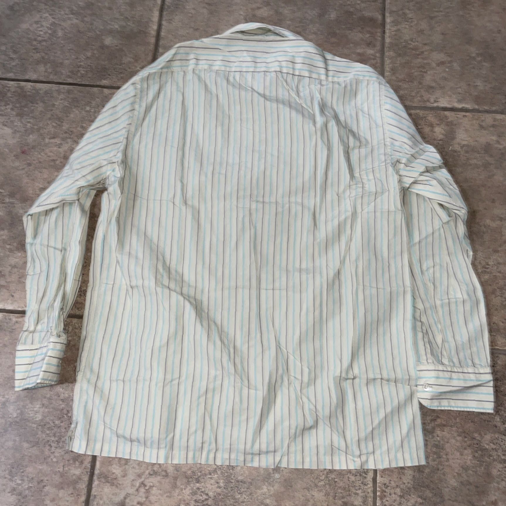 Hugo Boss HUGO BOSS White Striped Shirt Mens L Button-Up Long Sleeve Regular Size L, White, Mens, Striped, Button-Up Shirt, Pre-owned Size US L / EU 52-54 / 3 - 4 Thumbnail