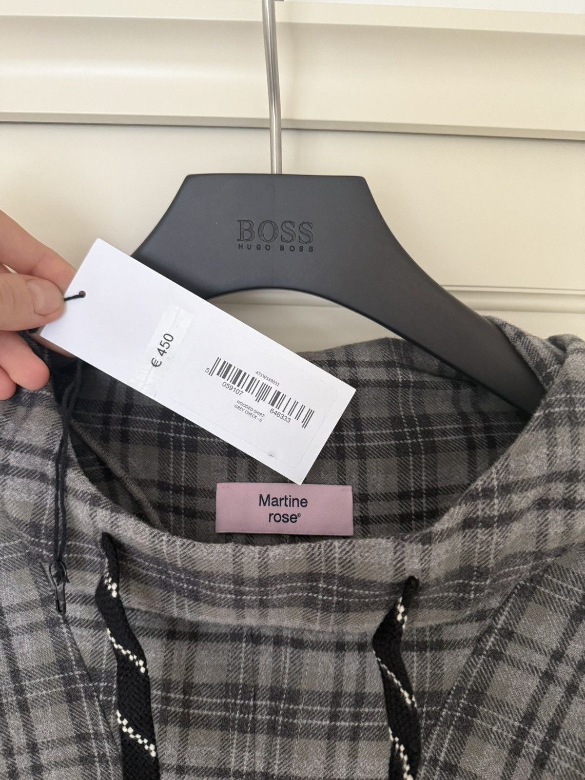 Martine Rose Martine Rose check-pattern hoodie Size US M / EU 48-50 / 2 - 4 Thumbnail