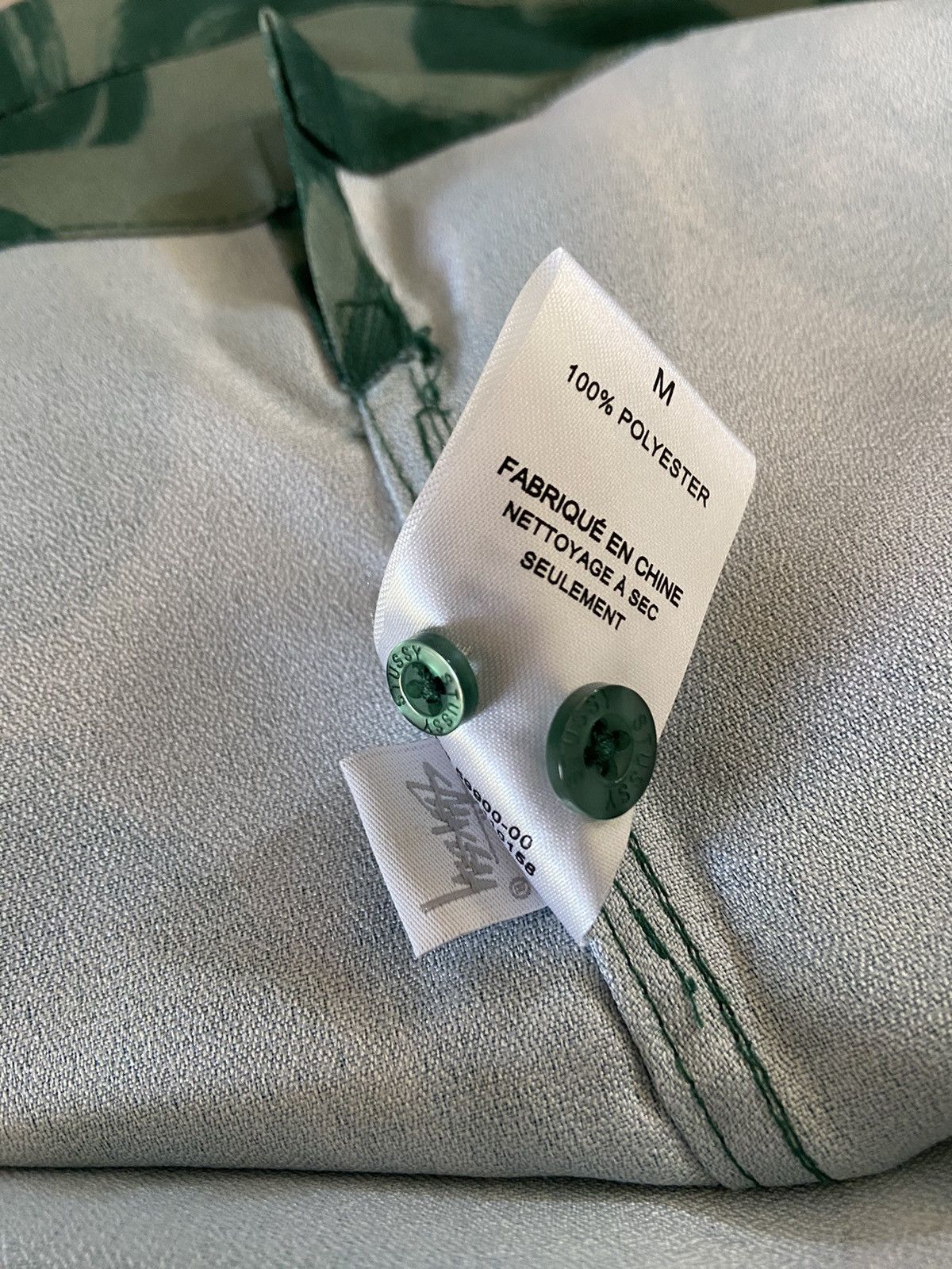 Stussy Green Stussy Open Collar Shirt Size US M / EU 48-50 / 2 - 6 Thumbnail