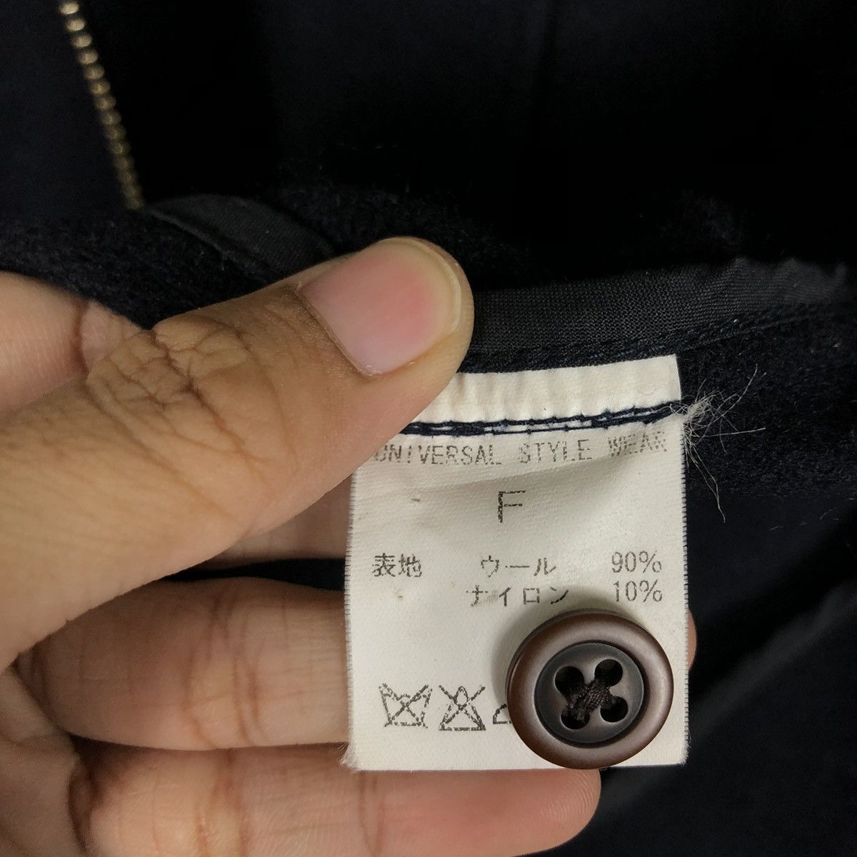 Japanese Brand 📌VINTAGE WOOL BIKER JACKET AUGMENT JAPAN ISSEY MIYAKE Size US S / EU 44-46 / 1 - 20 Thumbnail