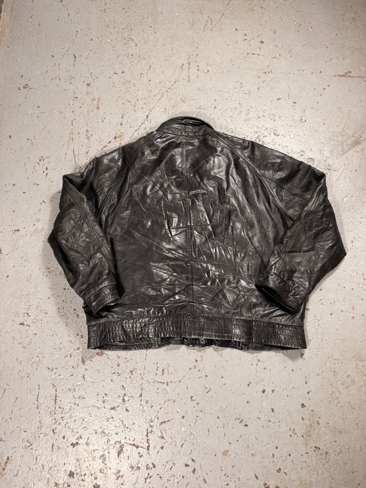 Bill Blass Vintage Bill Blass Leather Bomber Jacket Size US XL / EU 56 / 4 - 5 Thumbnail