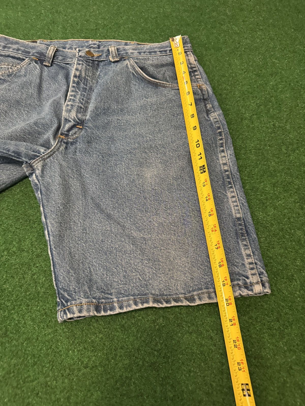 Wrangler Vintage 90s Relaxed Baggy Jorts Skater Grunge Denim Shorts Size US 34 / EU 50 - 7 Thumbnail