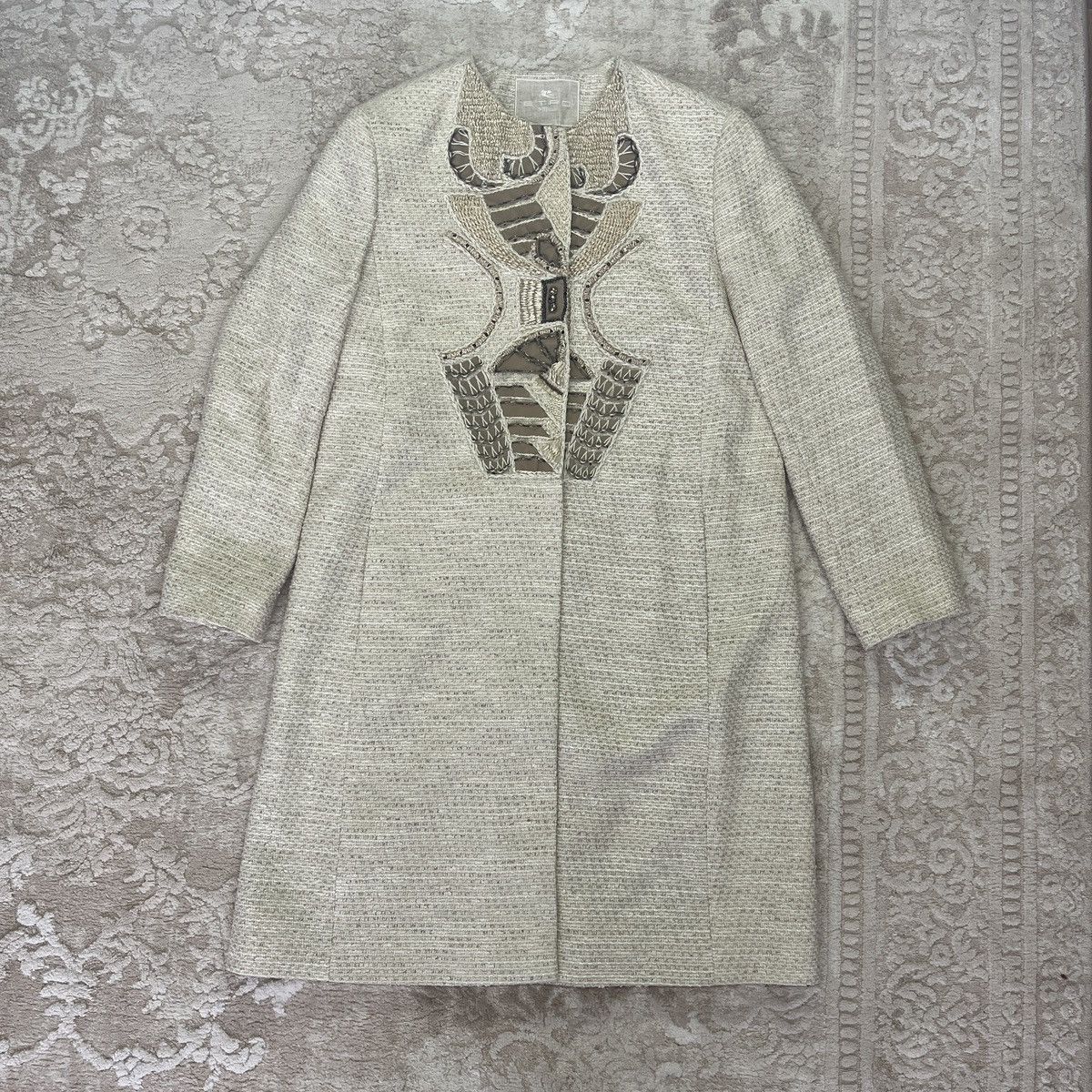 Etro ETRO Hand-Embroidered Coat Size L / US 10 / IT 46 - 1 Thumbnail
