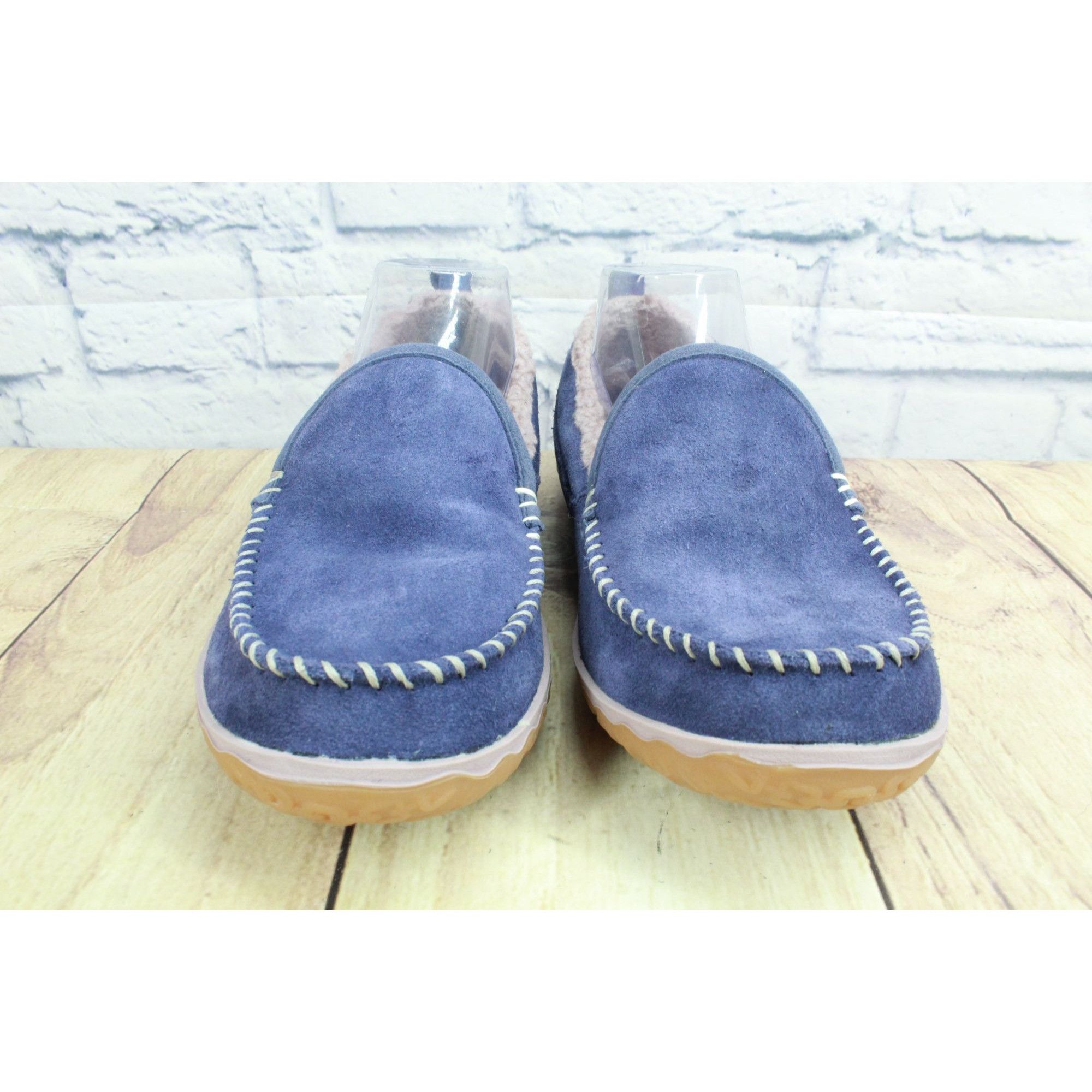 L.L. Bean L.L.Bean Purple Suede Fleece Moc Slippers Women’s 8M Size US 8 / IT 38 - 4 Thumbnail