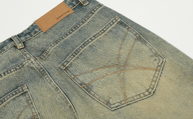 Japanese Brand × Jean Men's street heavy washed distressed jeans y2k Size US 32 / EU 48 - 6 Thumbnail