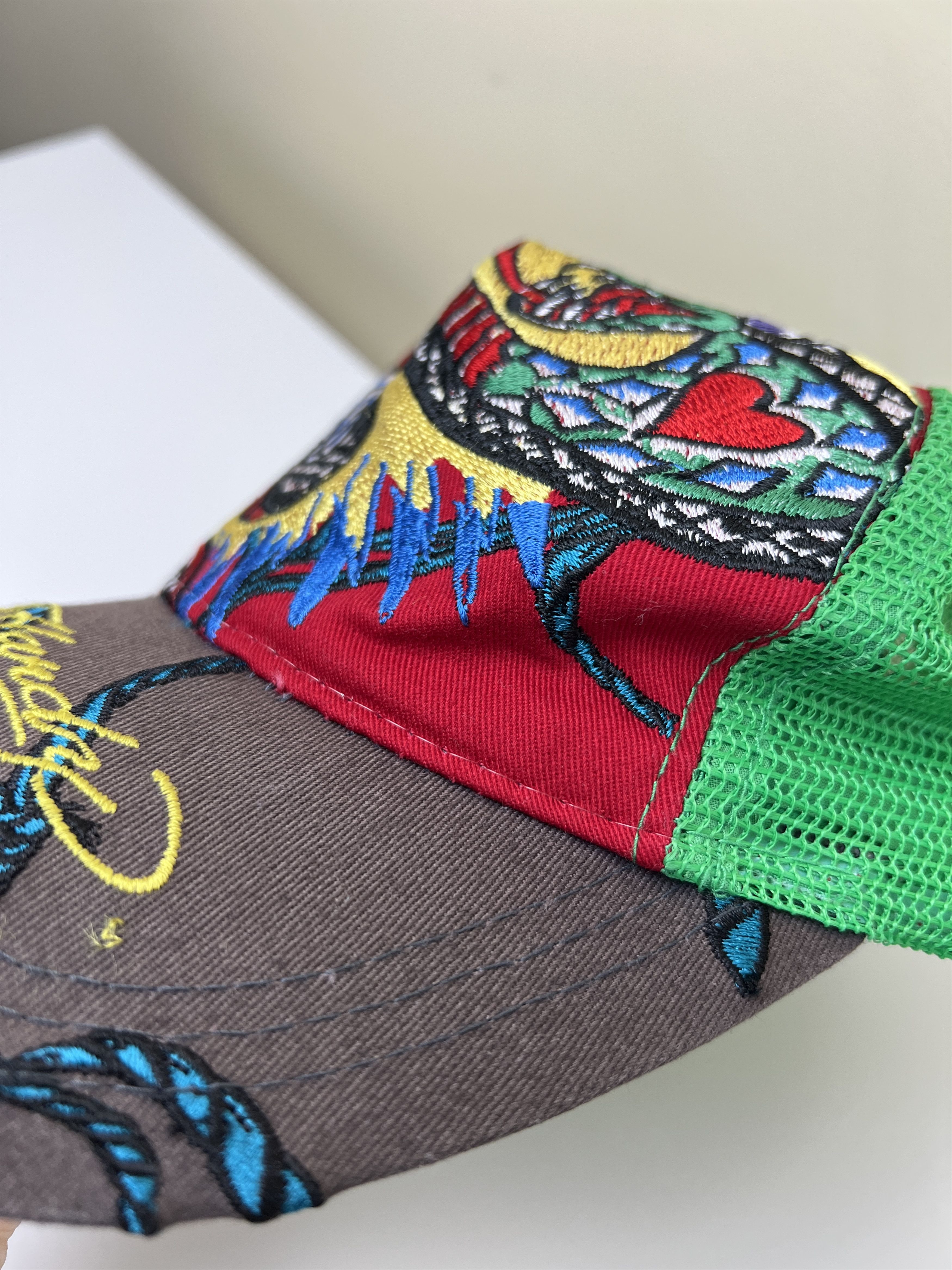 Ed Hardy Ed Hardy Dragon Snake Trucker Hat – Tattoo Y2K Mesh Cap Size ONE SIZE - 11 Thumbnail