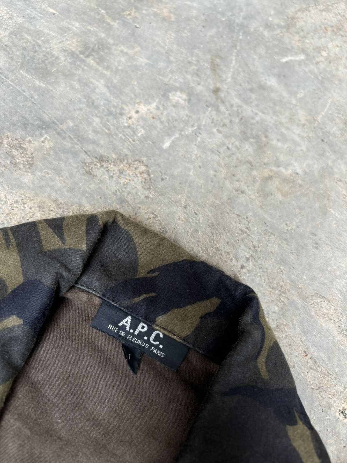 A.P.C. A.P.C Camo Jacket Made in France Size US L / EU 52-54 / 3 - 6 Thumbnail
