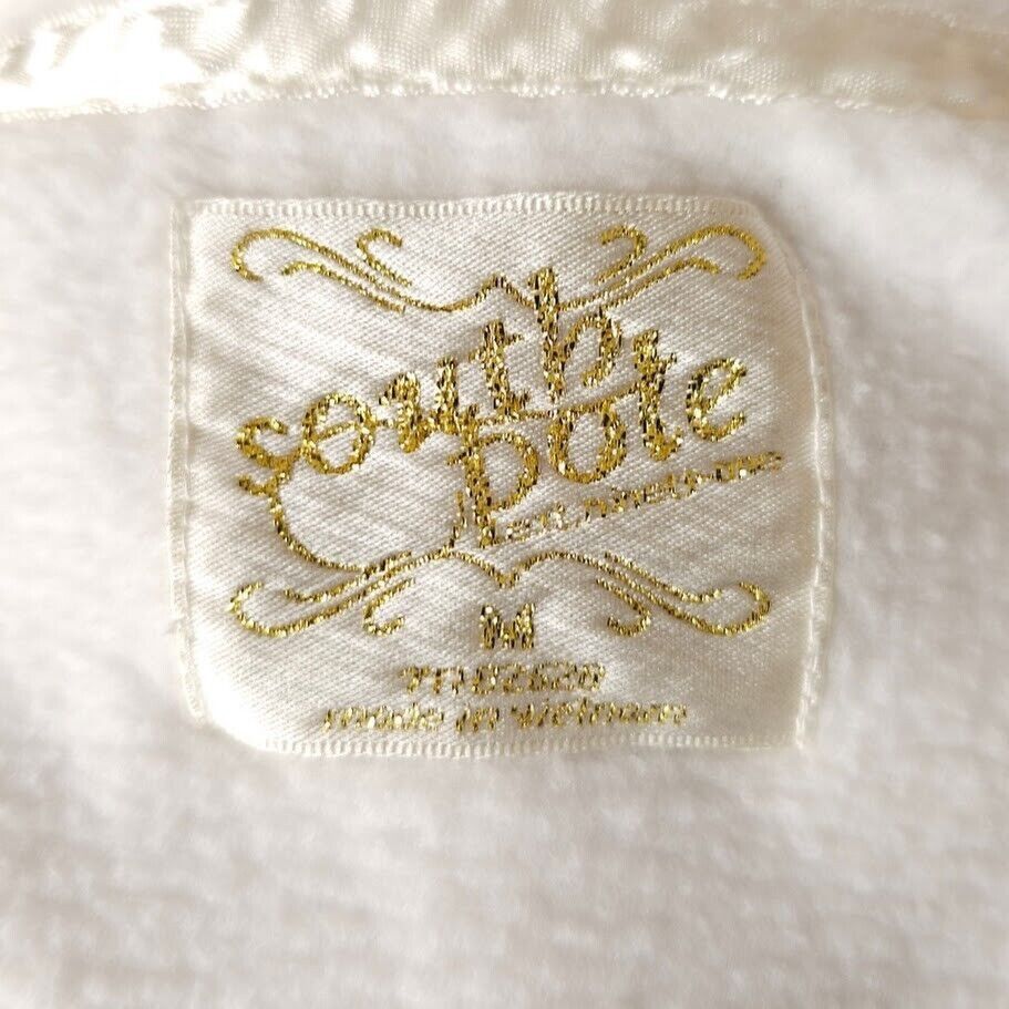 Southpole Southpole Sweatshirt Hoodie Womens Size Small White Crop Top Size S / US 4 / IT 40 - 4 Thumbnail