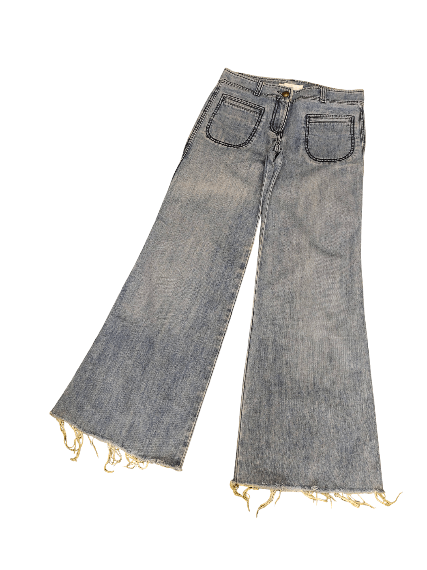 Chloe Flare Jeans Vintage 90s Chloe Release Hem Boot Cut Size 27" / US 4 / IT 40 - 2 Thumbnail