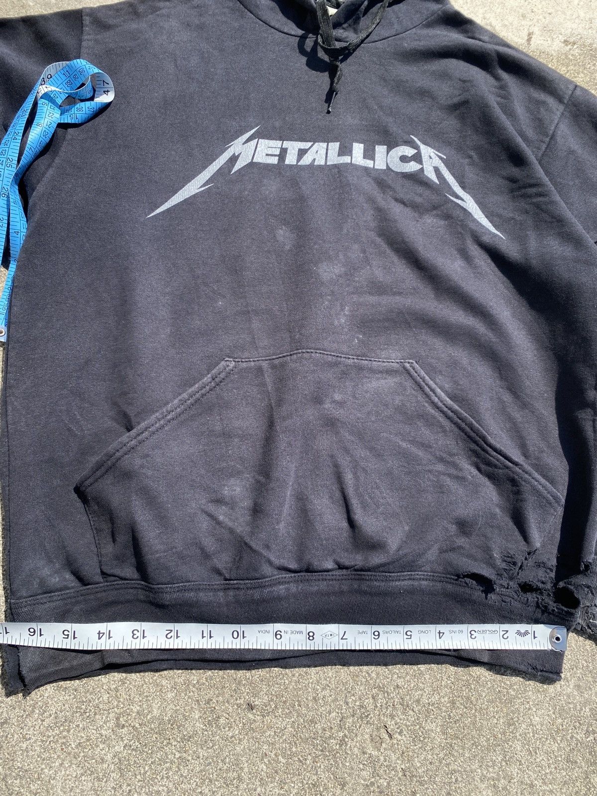 Band Tees Sunfaded Thrashed Metallica Hoddie Size US S / EU 44-46 / 1 - 6 Thumbnail