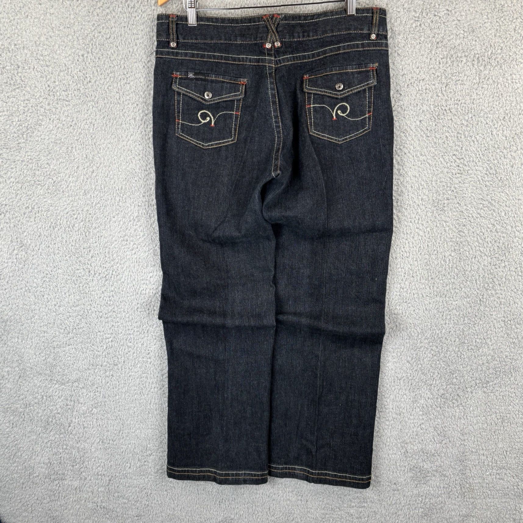 Rocawear Rocawear Jeans Women's 16 Regular Wide-Leg 90s Hip Hop Grunge Denim Black 32in Inseam Baggy Y2K City Cars Retro 5-Pocket Size 25" / US 0 / IT 36 - 2 Thumbnail
