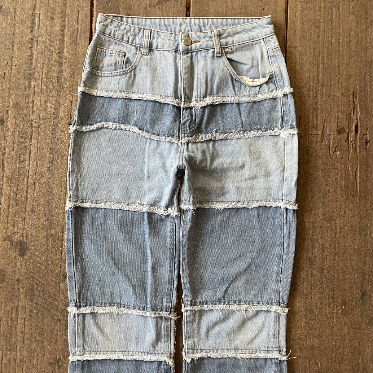 Japanese Brand 🔥🇯🇵Rare Unbrand Hagi Stylish Distress Women Denim Jeans Size 28" / US 6 / IT 42 - 2 Thumbnail